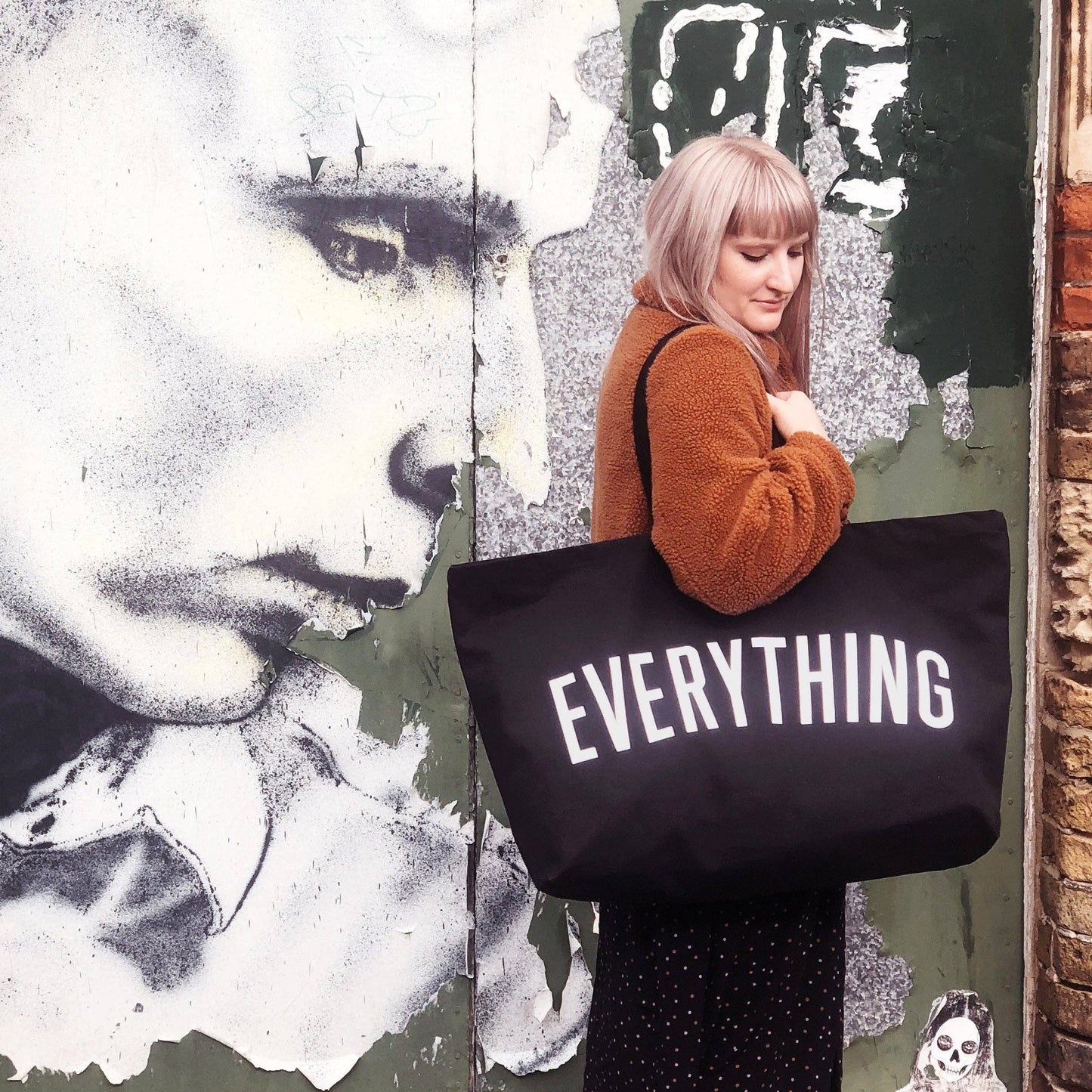 Alphabet Bags - Everything - Black REALLY Big Bag