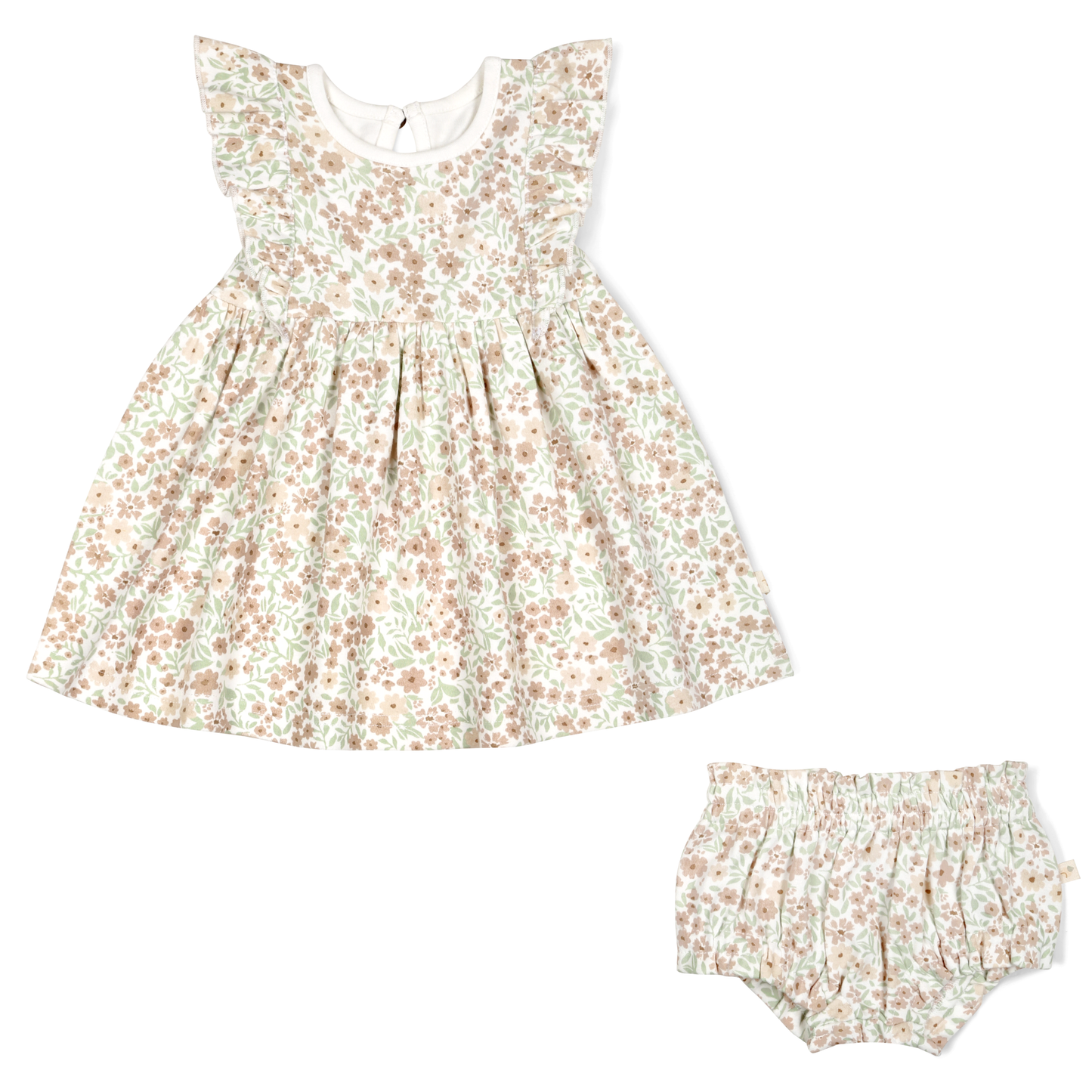Makemake Organics - Organic Flutter Dress - Summer Floral