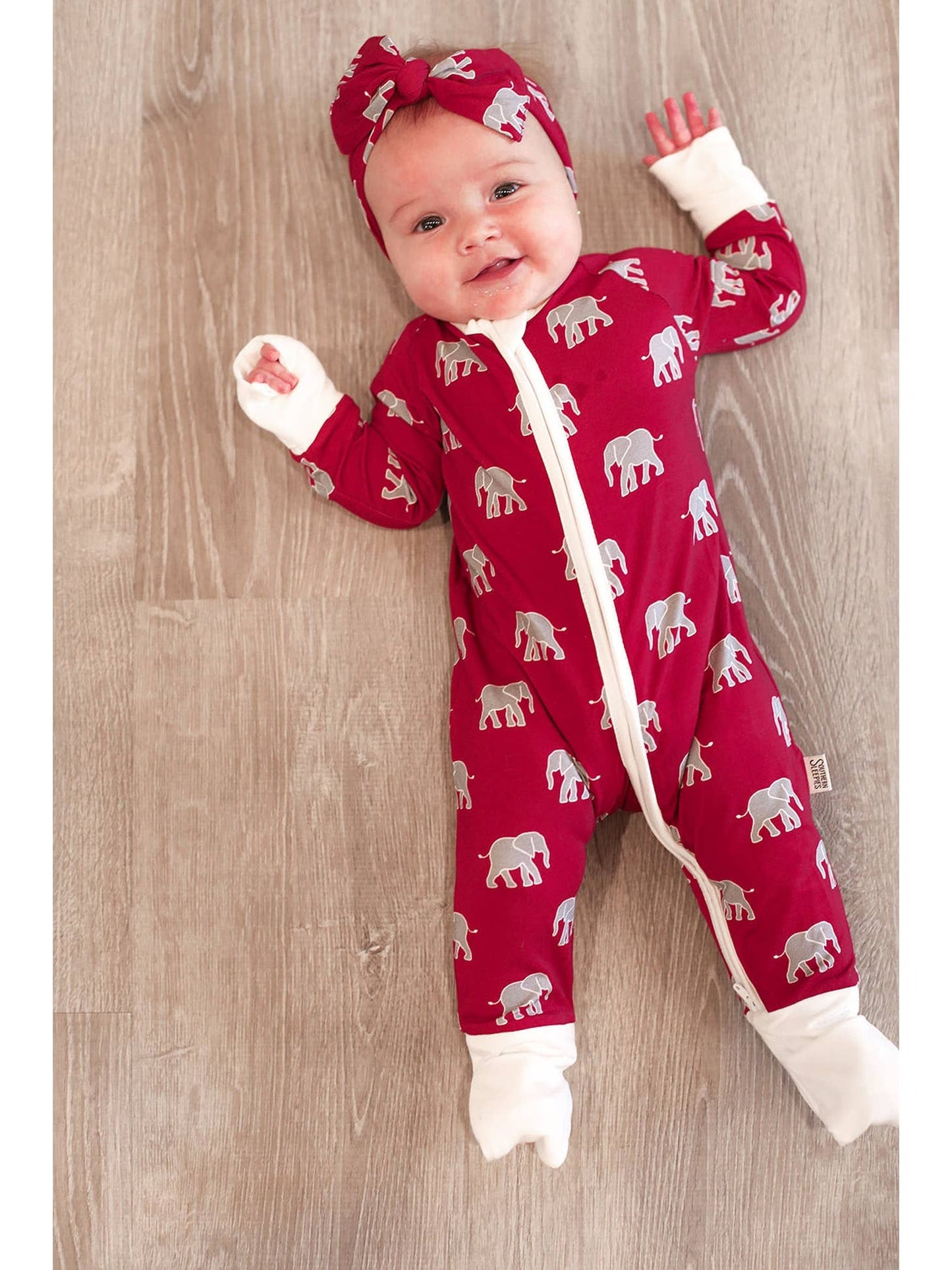 Elephant Double Zipper Bamboo Sleeper