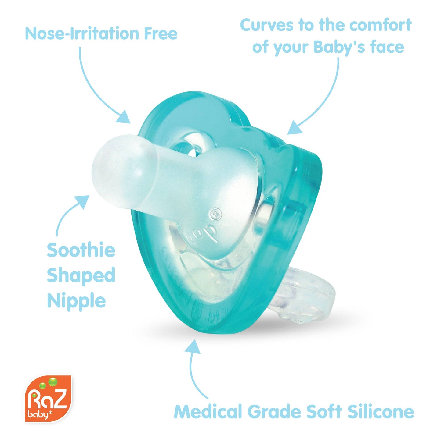 RaZbaby - RaZbuddy Bobby Bear Paci/Teether Holder