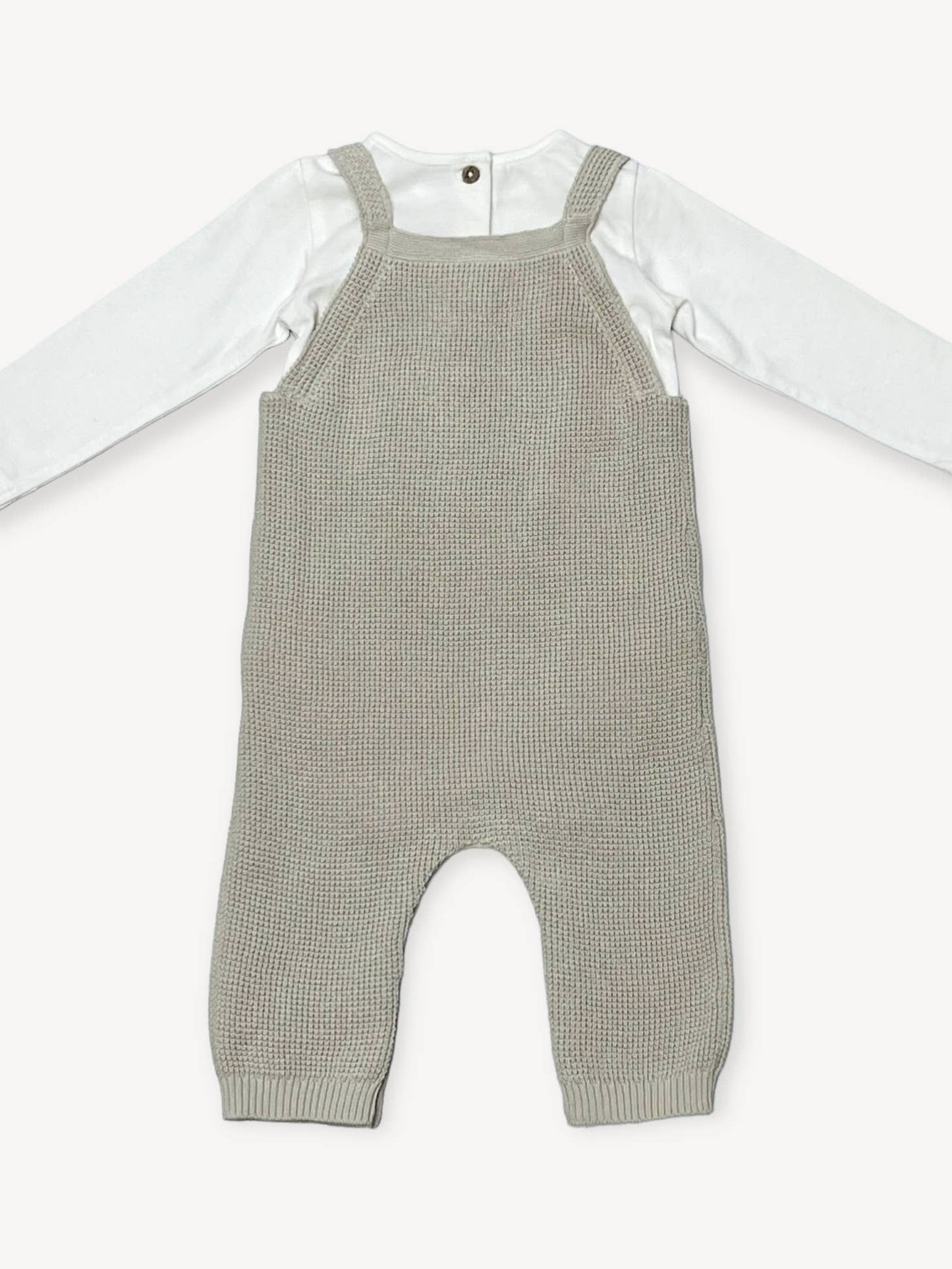 Lion Baby Knit Overall Set