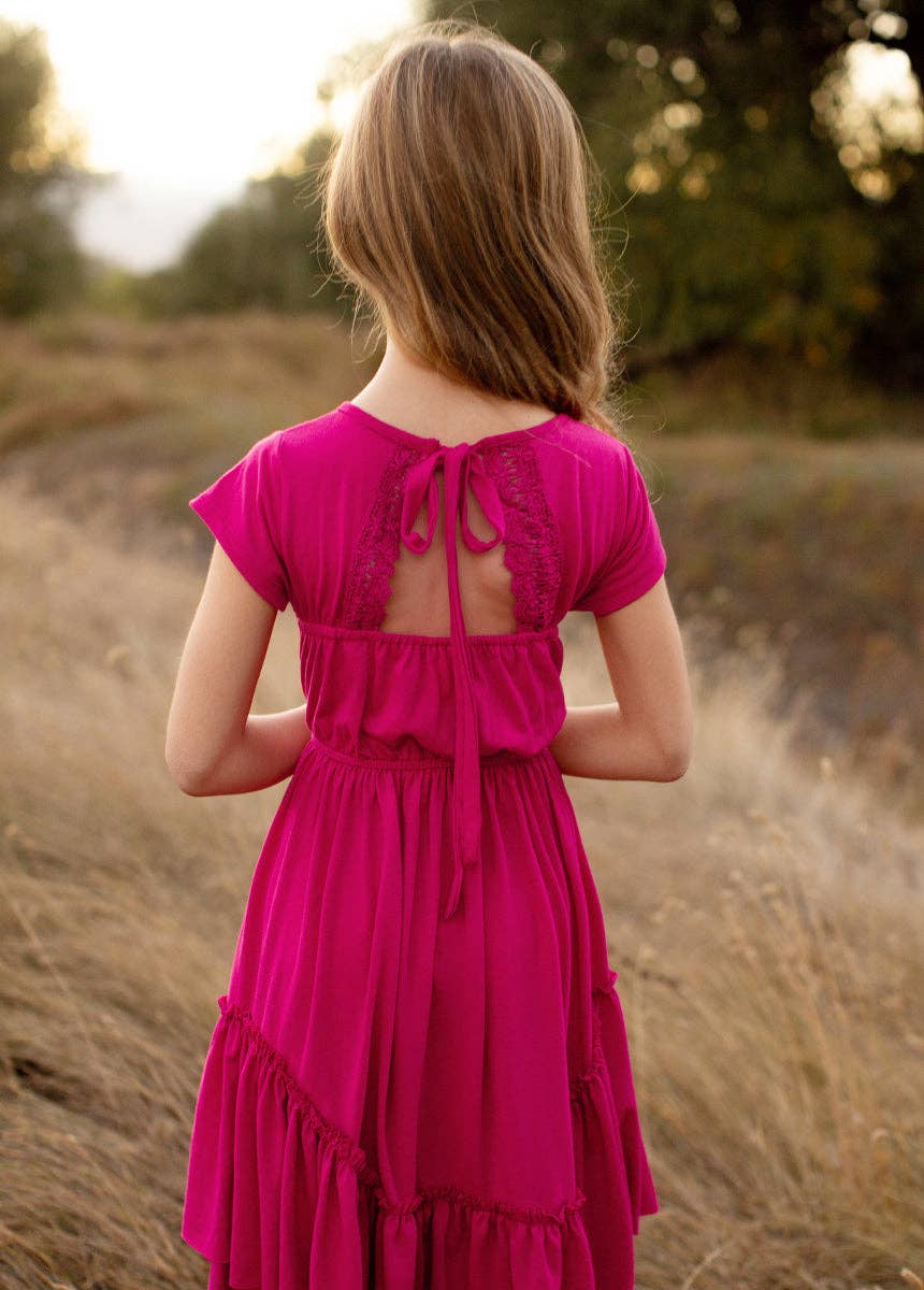 Joyfolie - Adrianna Dress in Fuchsia