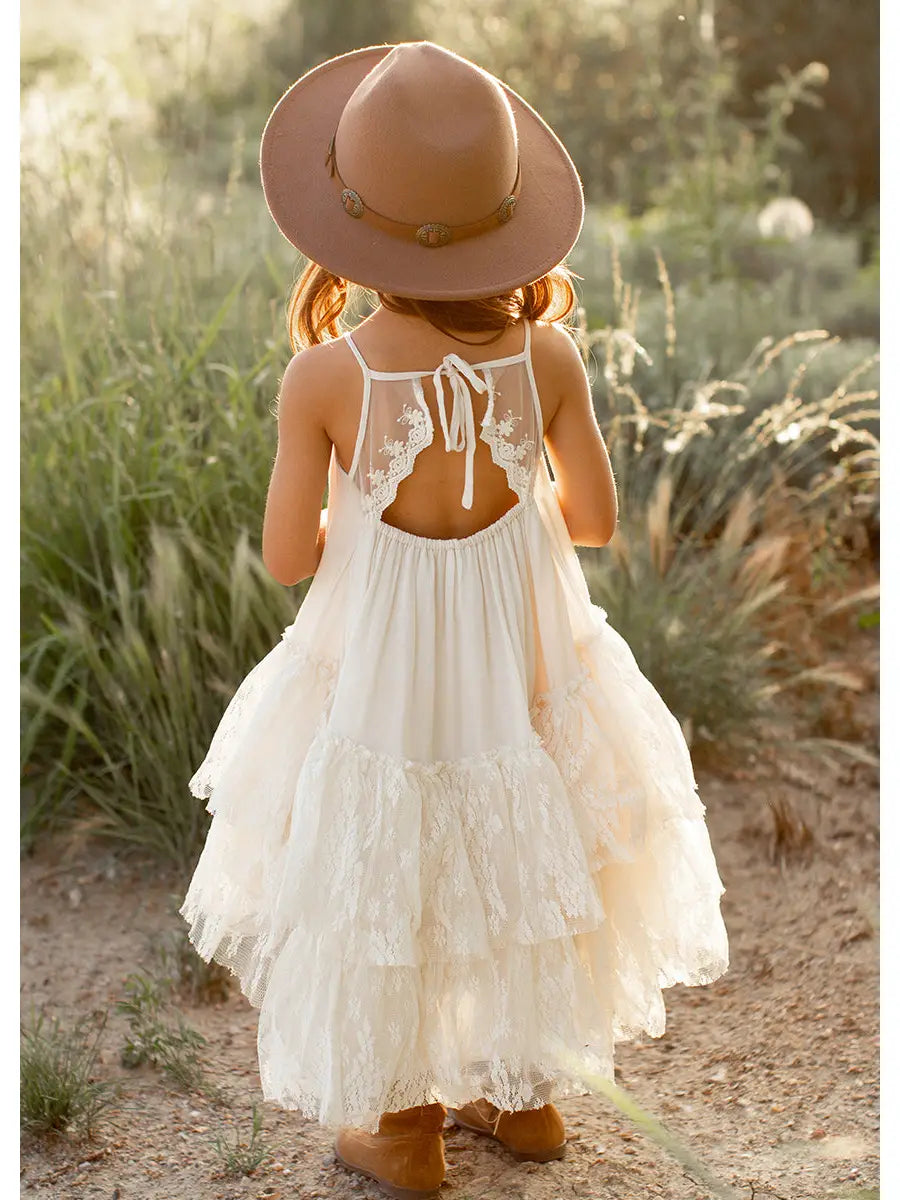 Joyfolie - Kid's Catrina Dress in Cloud