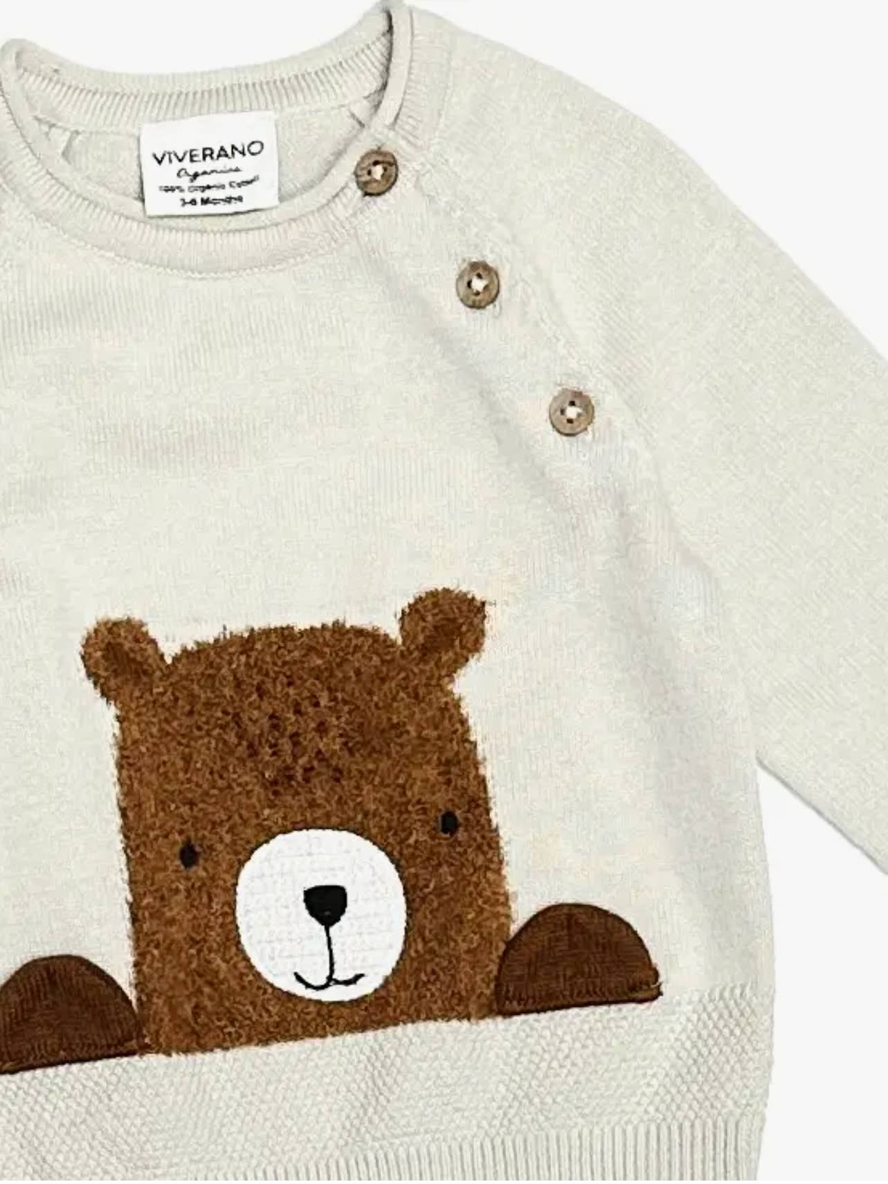 Furry Bear Baby Knit Sweater