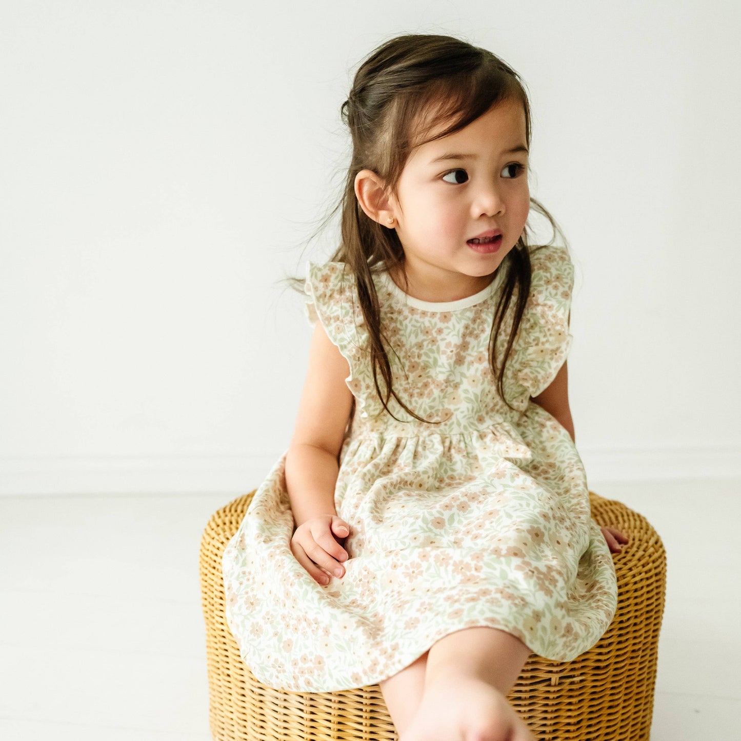 Makemake Organics - Organic Flutter Dress - Summer Floral