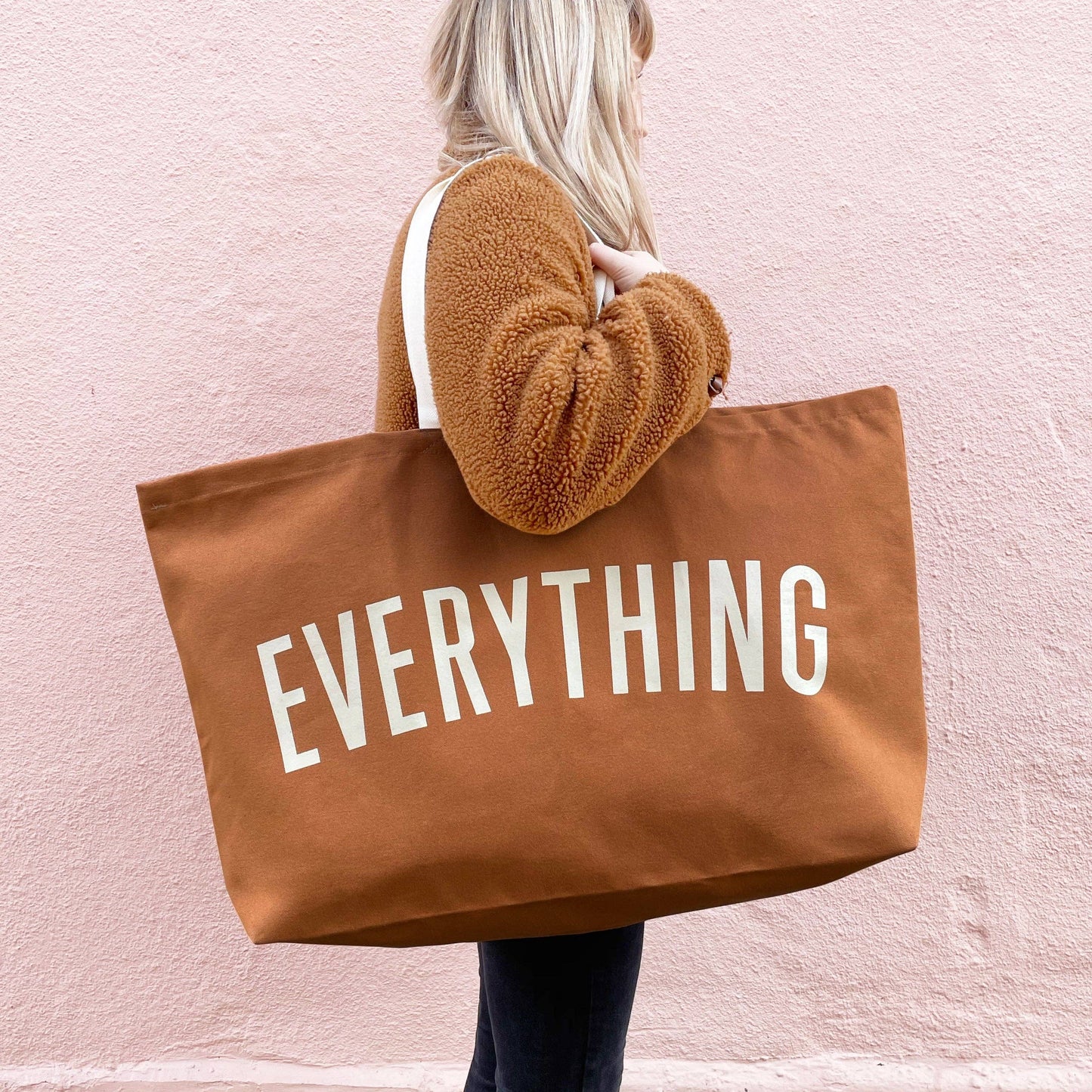 Alphabet Bags - Everything - Tan REALLY Big Bag