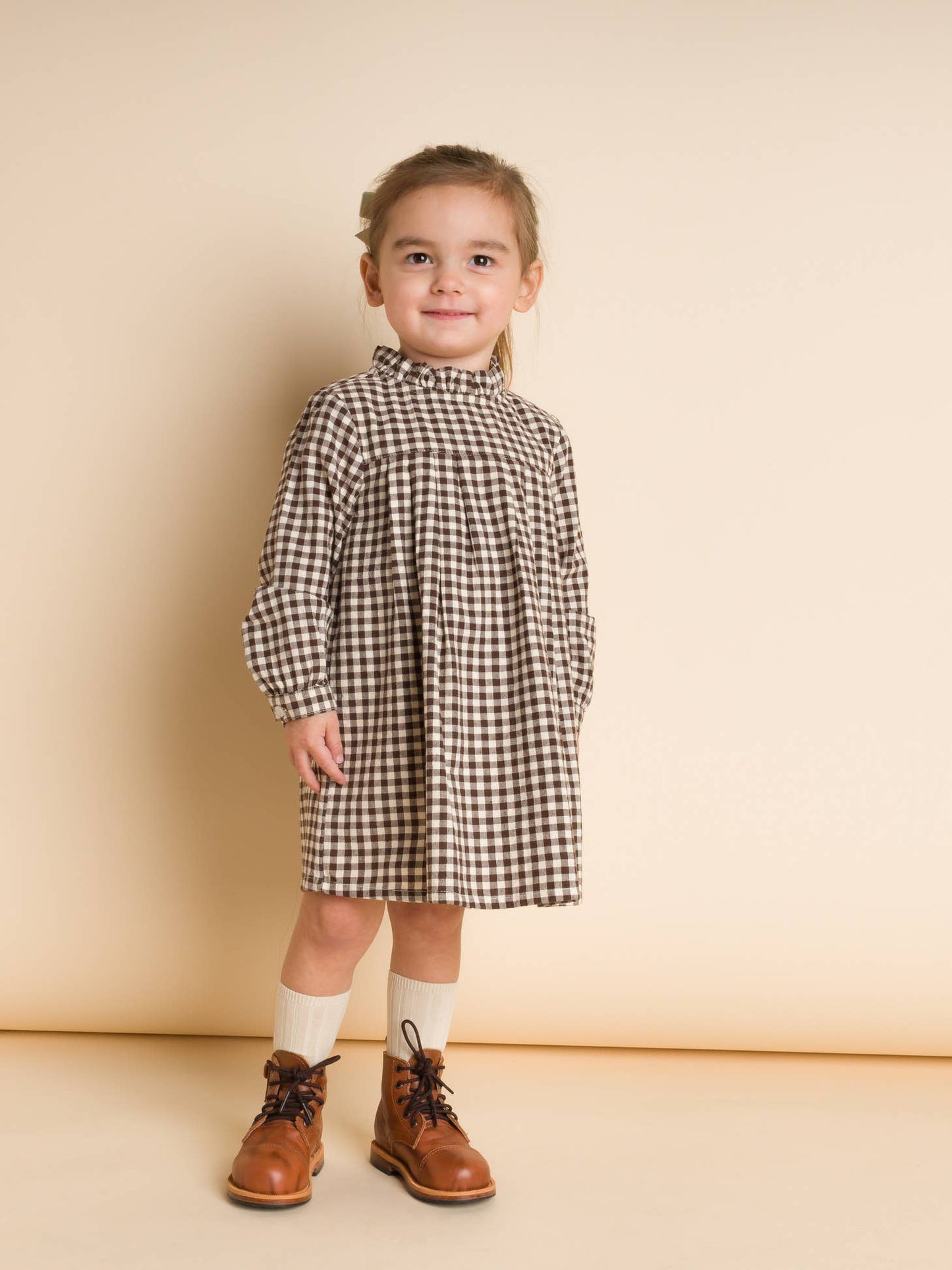 Walnut Check/Gingham Myrtle Dress