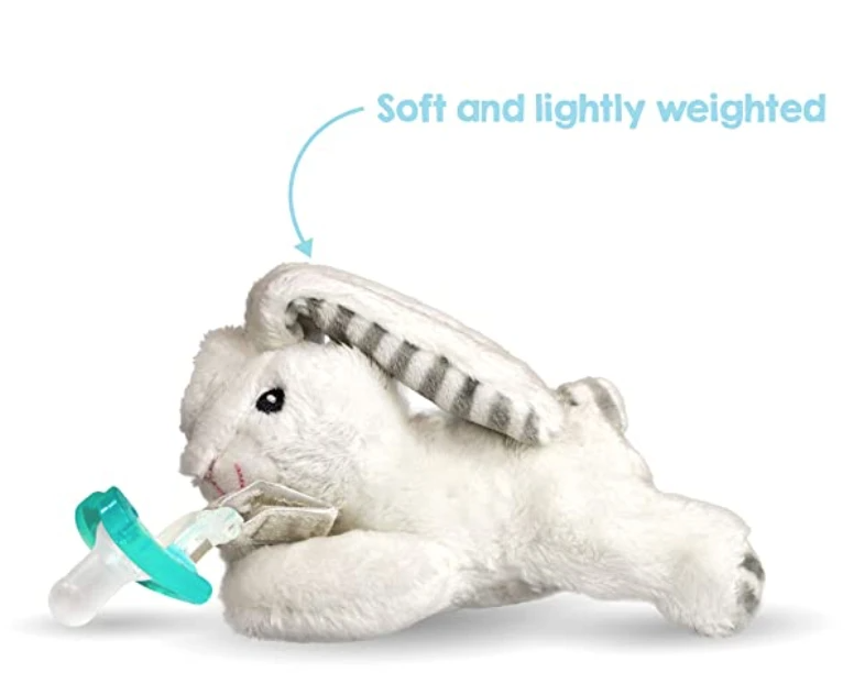 RaZbaby - RaZbuddy Coco Bunny Paci/Teether Holder
