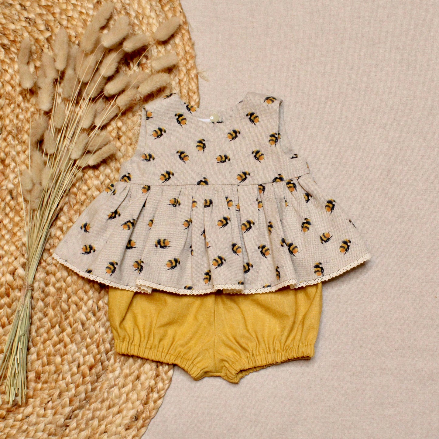 AshleyRose - Bumble Bee Top And Bloomer Set