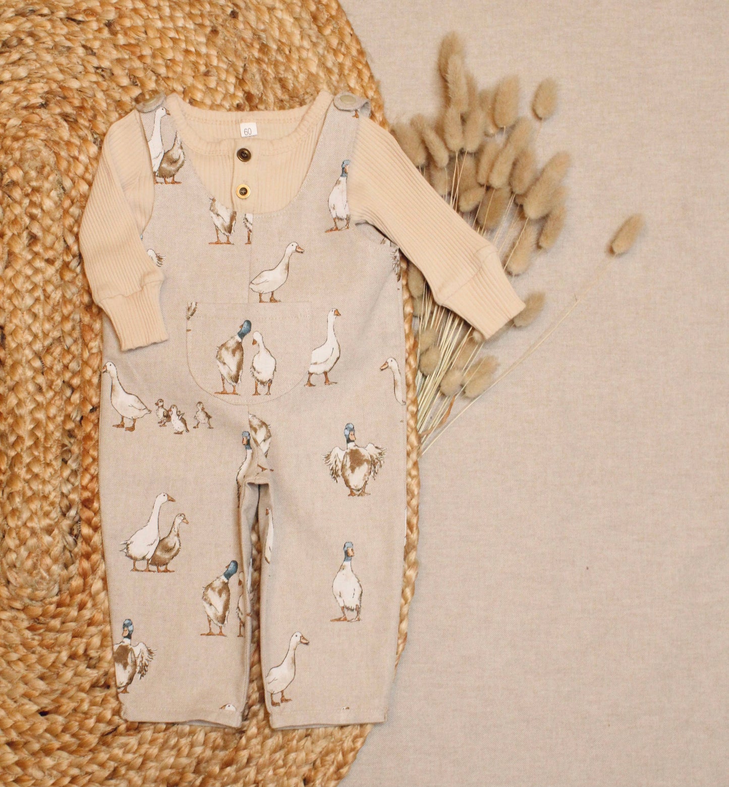 AshleyRose - Duck Linen Dungarees