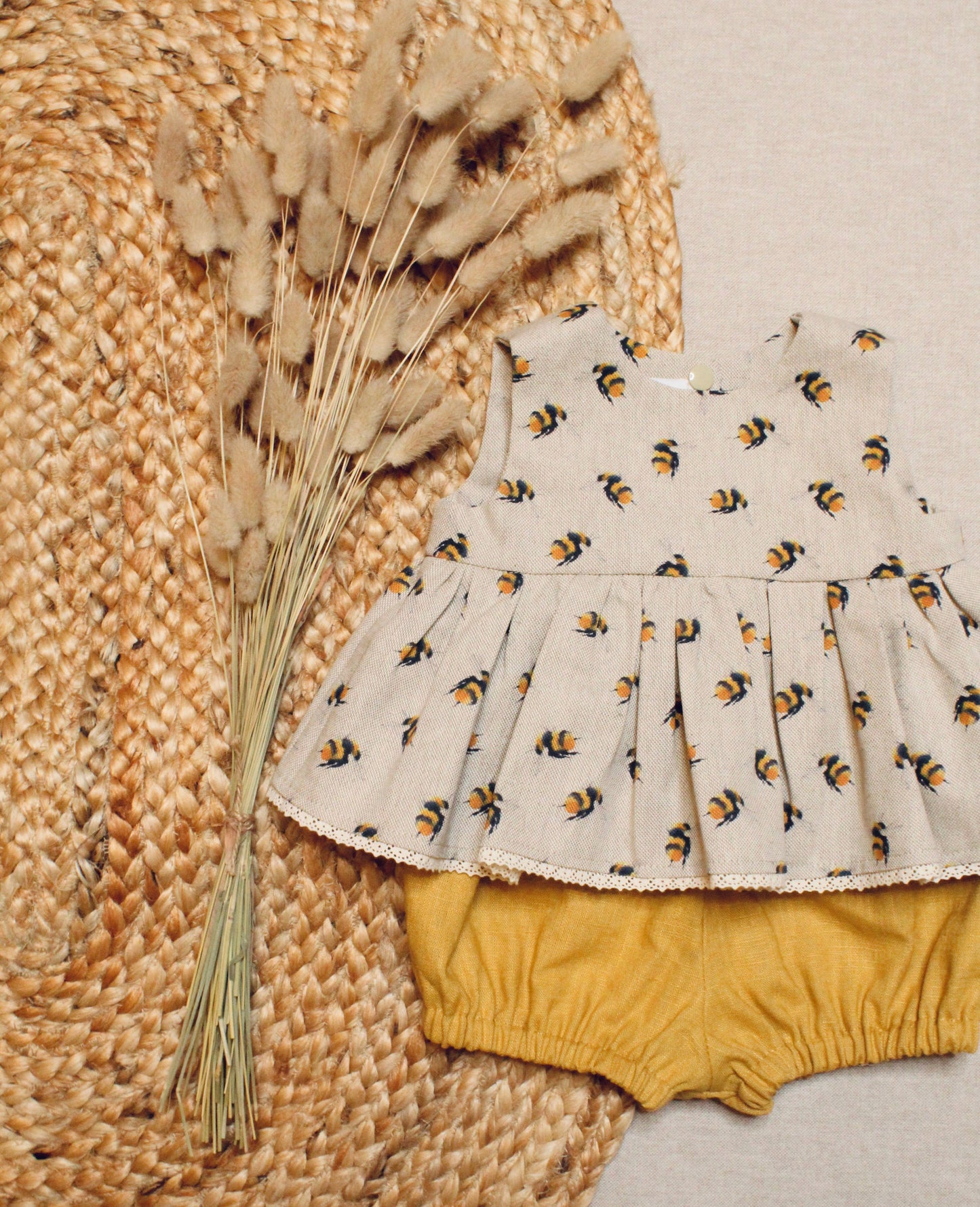 AshleyRose - Bumble Bee Top And Bloomer Set