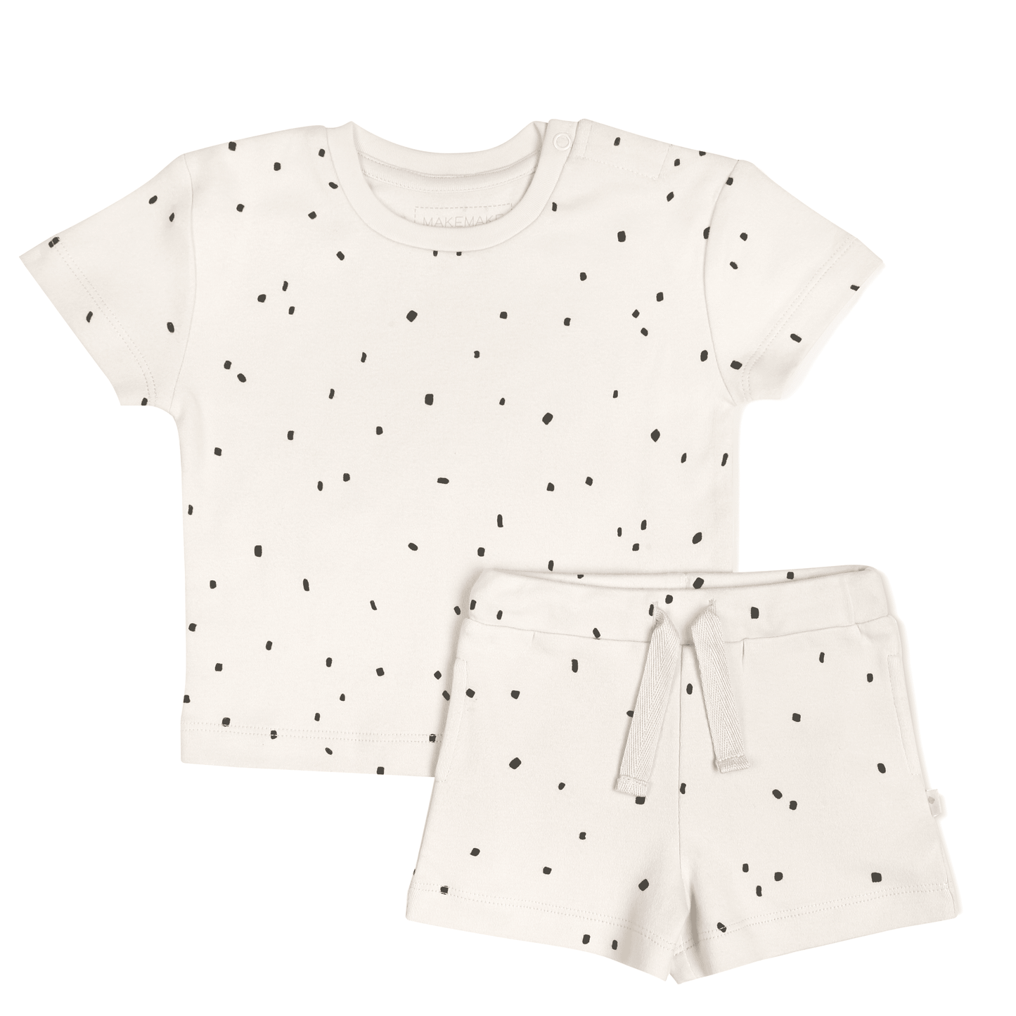 Makemake Organics - Organic Tee and Shorts Set - Pixie Dots