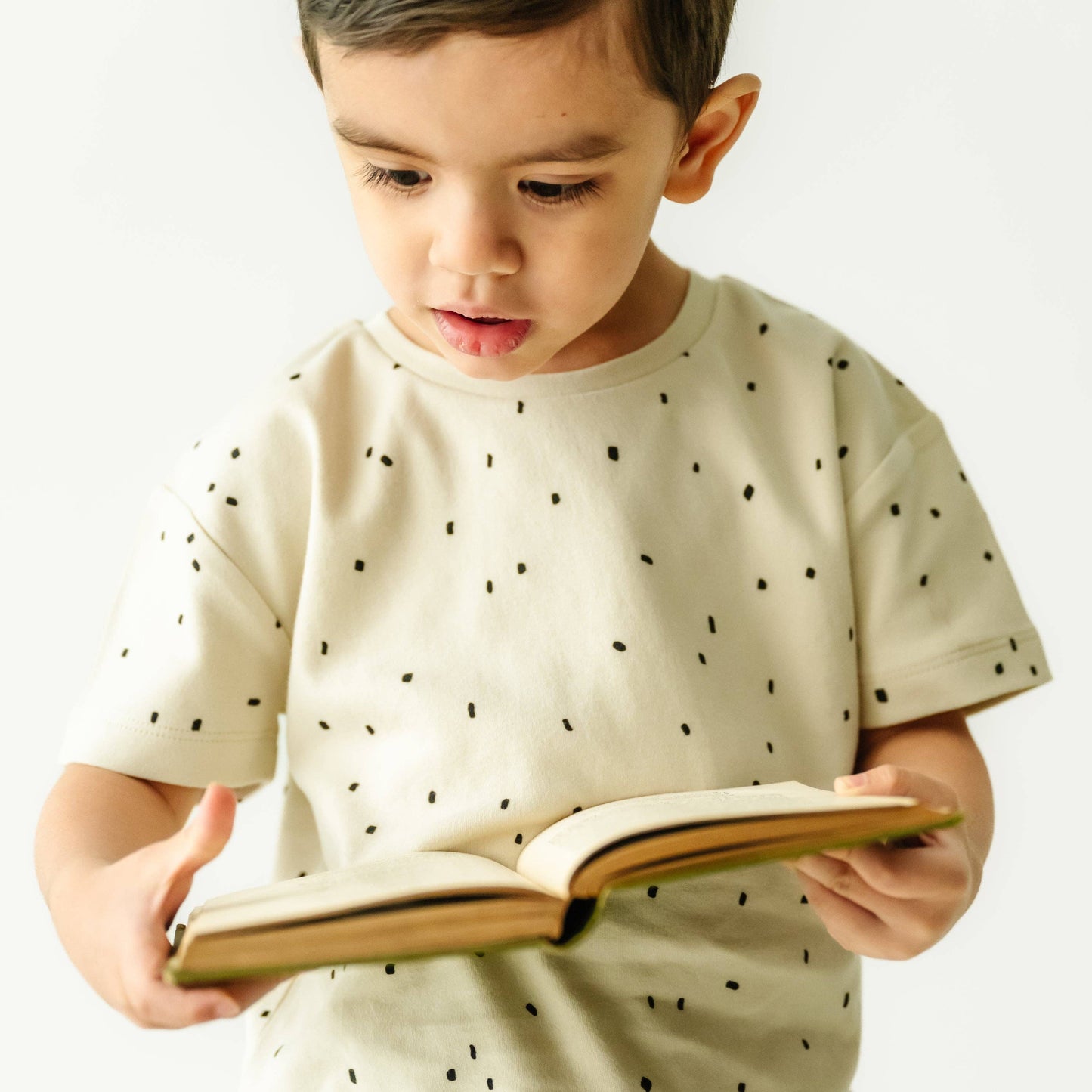 Makemake Organics - Organic Tee and Shorts Set - Pixie Dots