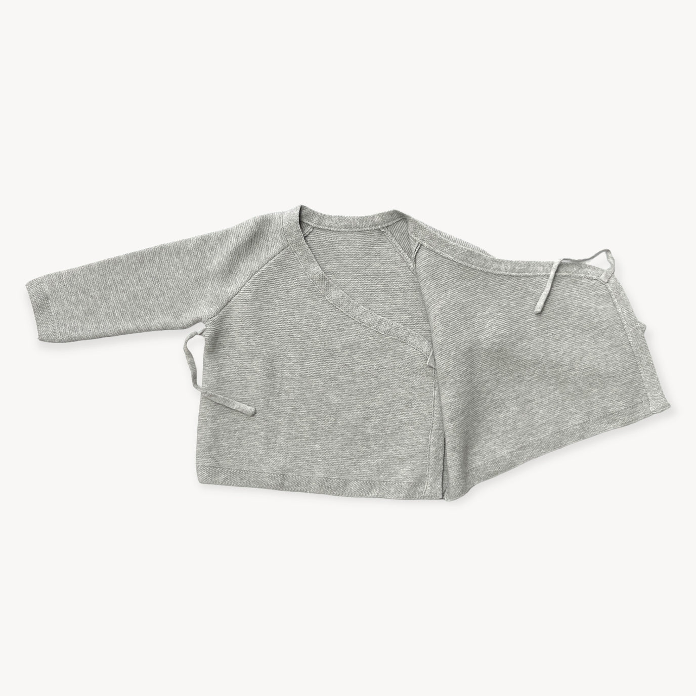 Grey Milan Kimono Baby Knit Cardigan + Legging Set