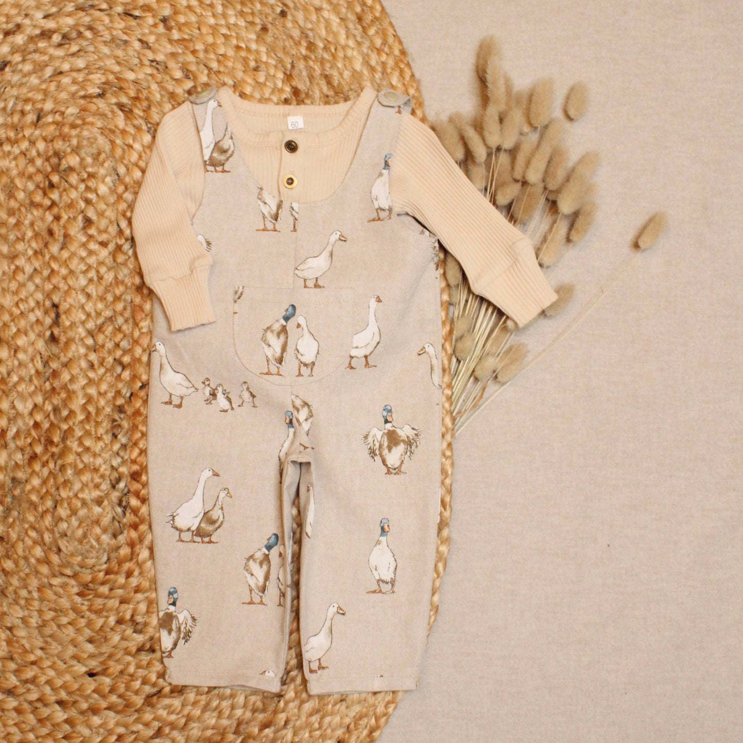AshleyRose - Duck Linen Dungarees