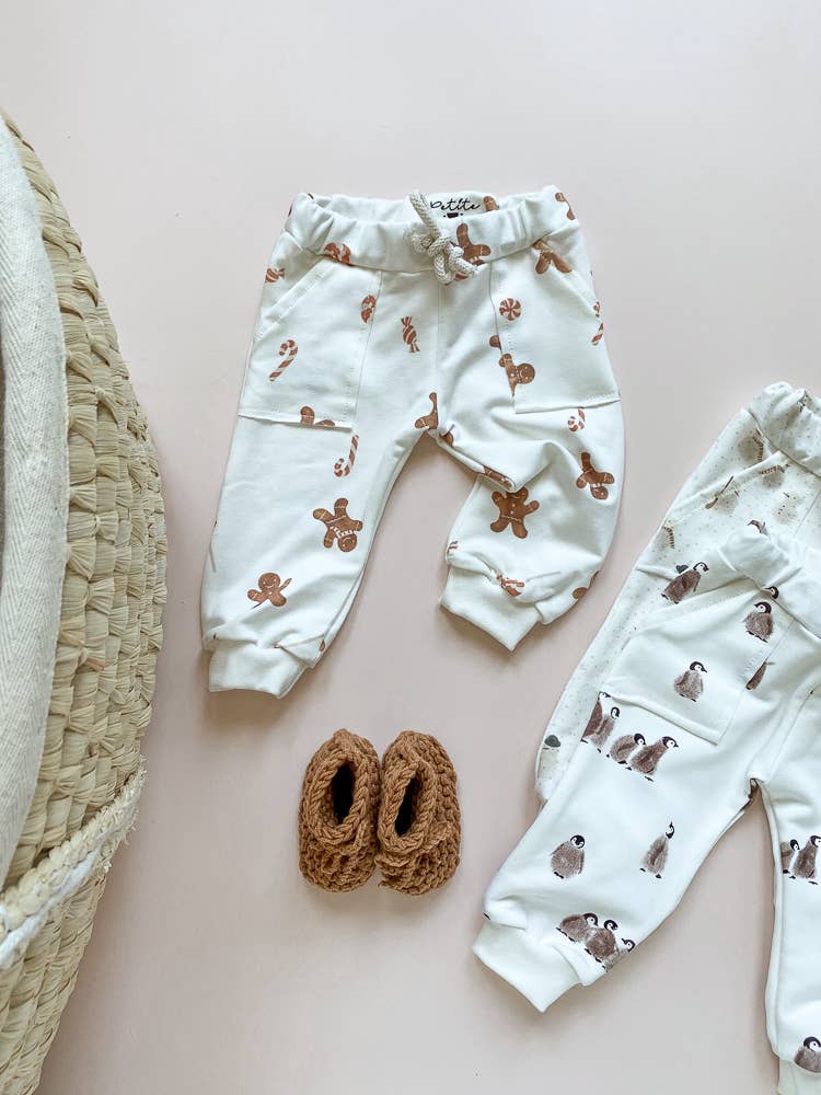 Winter Prints Sweatpants - Gingerbread or Penguins