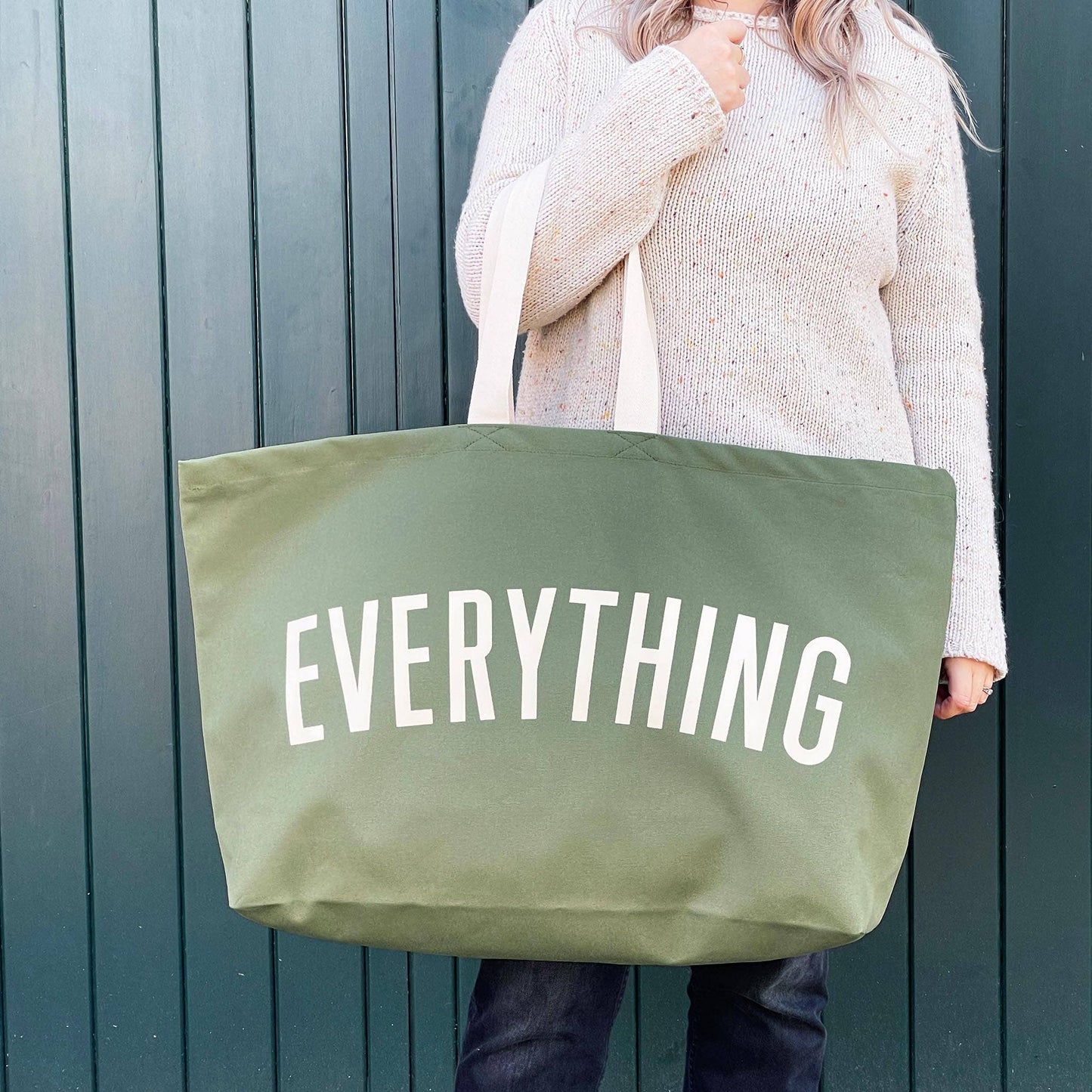 Alphabet Bags - Everything - Olive Green REALLY Big Bag