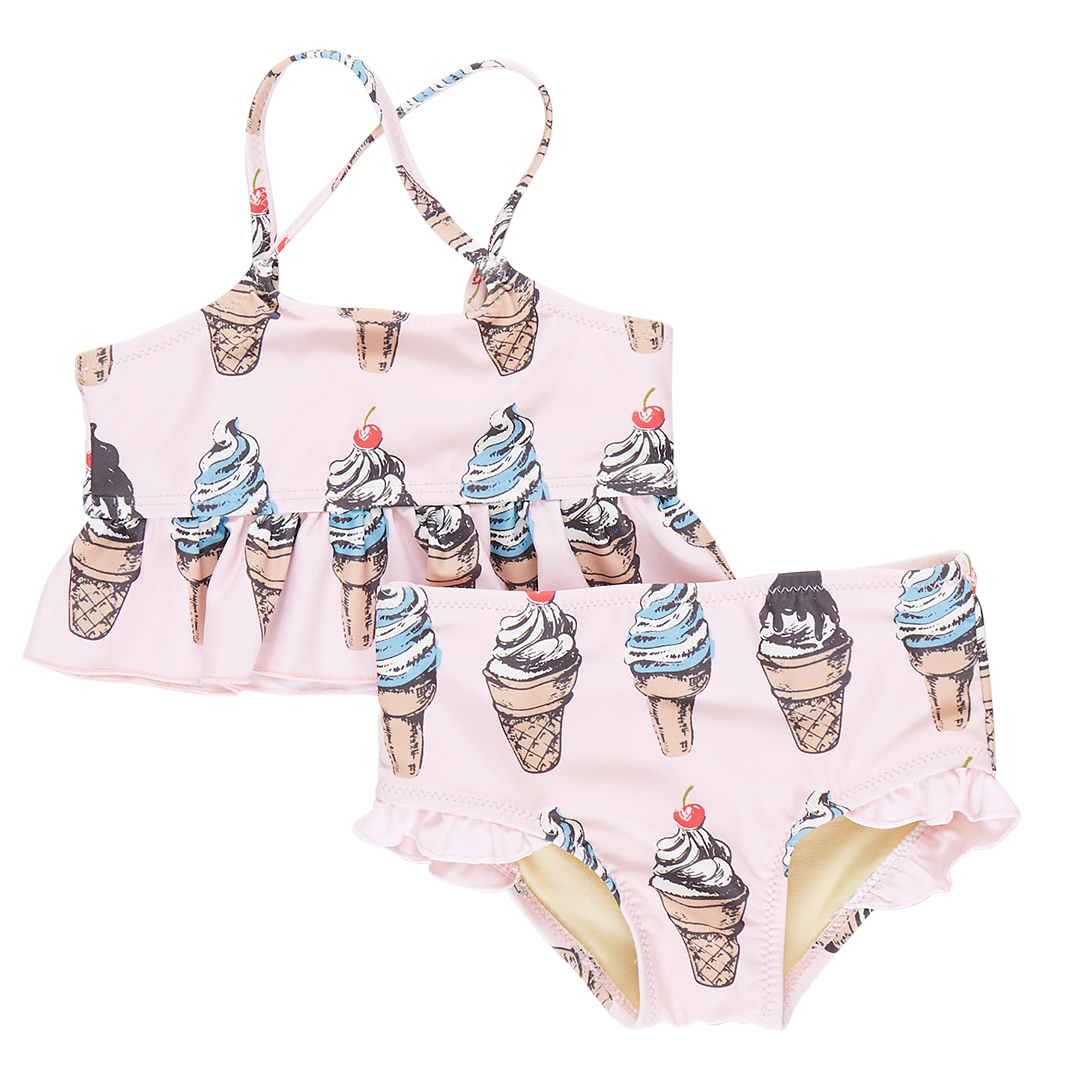 Pink Chicken Girls Joy Tankini - Pink Soft Serve Ice Cream
