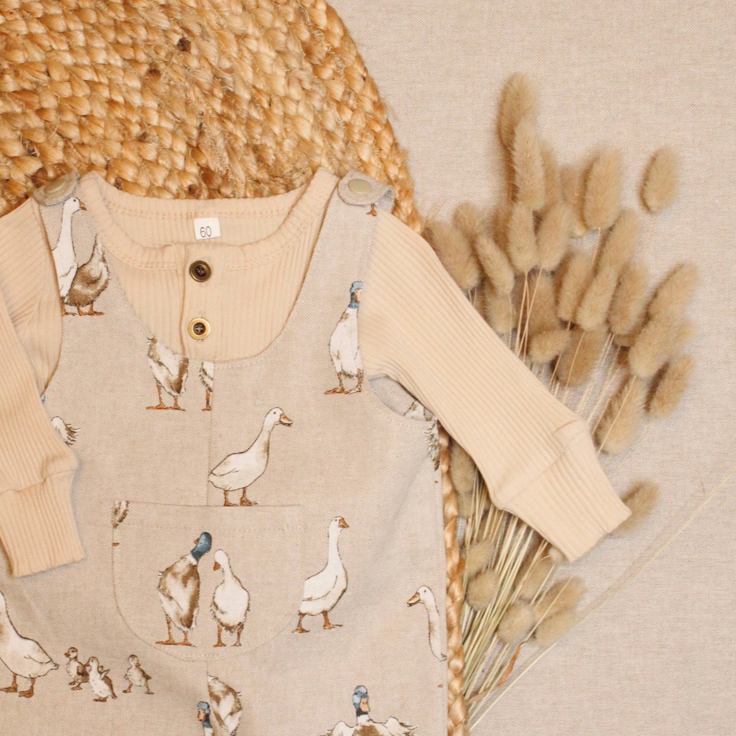 AshleyRose - Duck Linen Dungarees