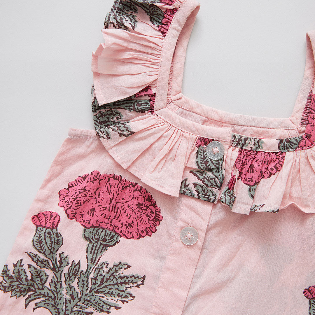 Pink Chicken Blush Marigold Girls Ana Jumper