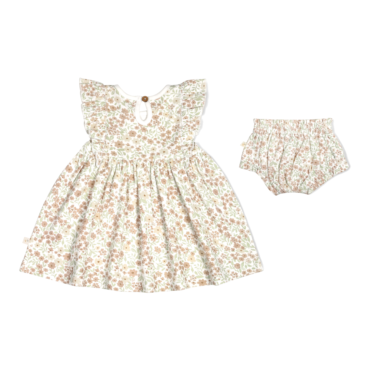 Makemake Organics - Organic Flutter Dress - Summer Floral