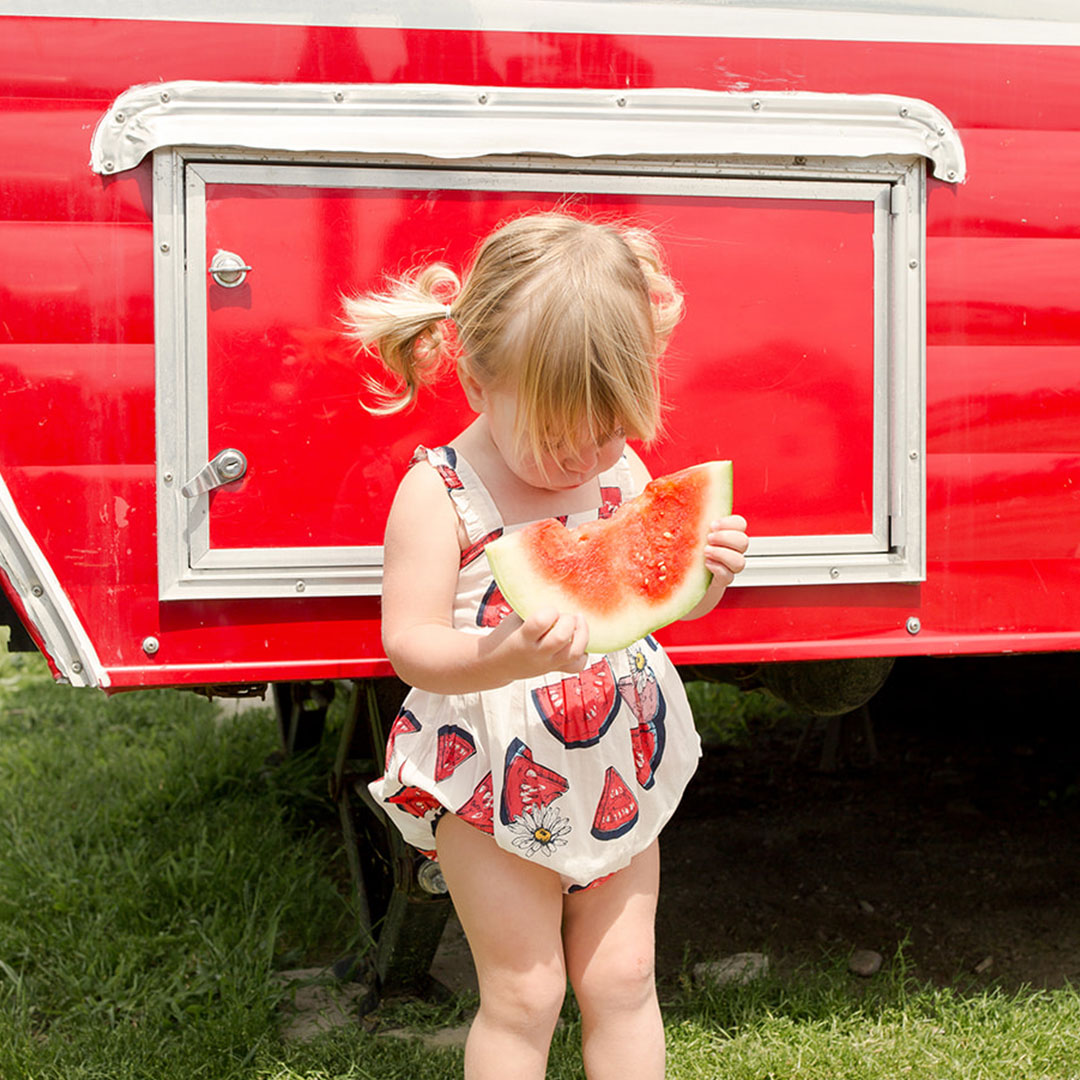 Pink Chicken Baby Girls Sierra Bubble - Slice of Summer