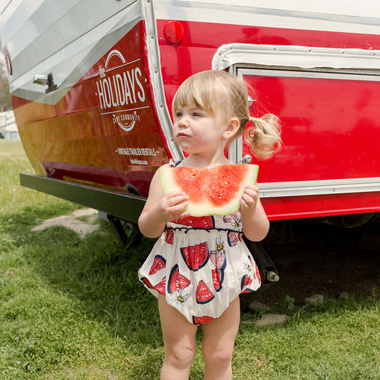 Pink Chicken Baby Girls Sierra Bubble - Slice of Summer