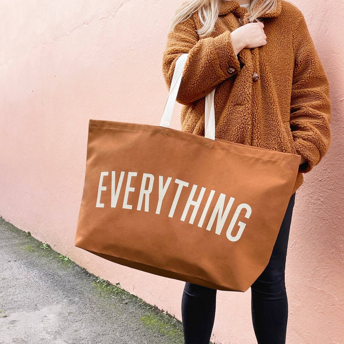 Alphabet Bags - Everything - Tan REALLY Big Bag