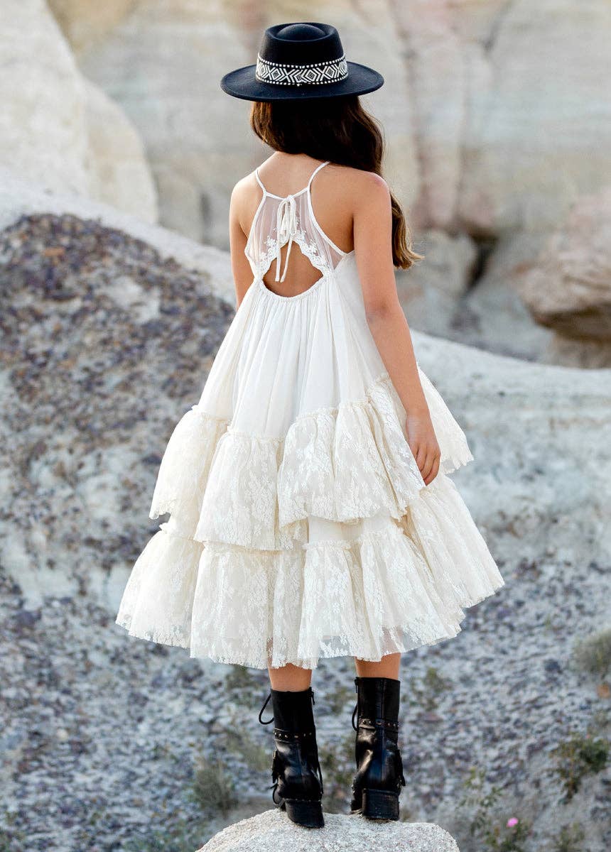 Joyfolie - Kid's Catrina Dress in Cloud
