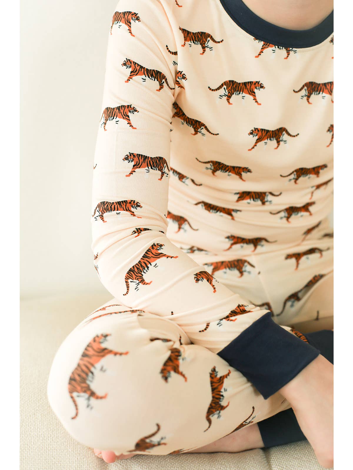Tiger 2 Piece Bamboo Pajama Set