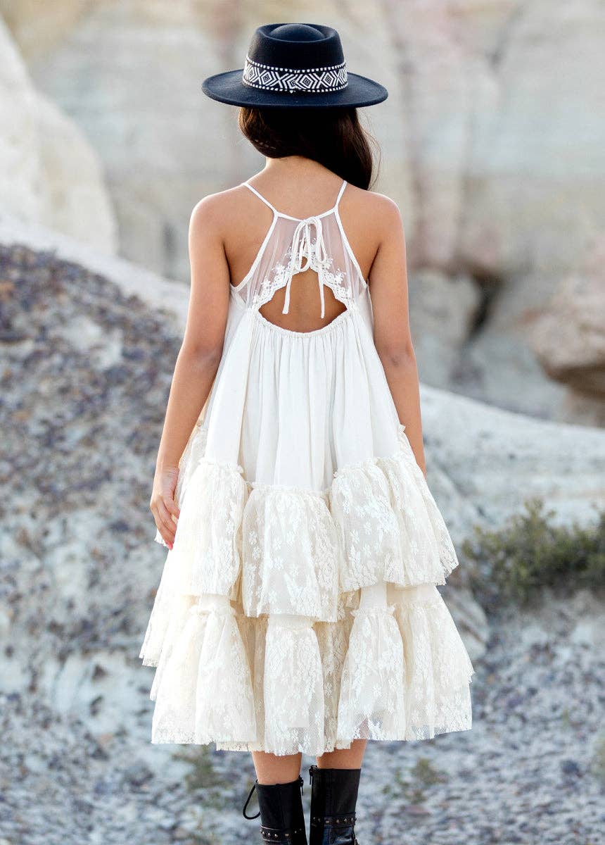 Joyfolie - Kid's Catrina Dress in Cloud