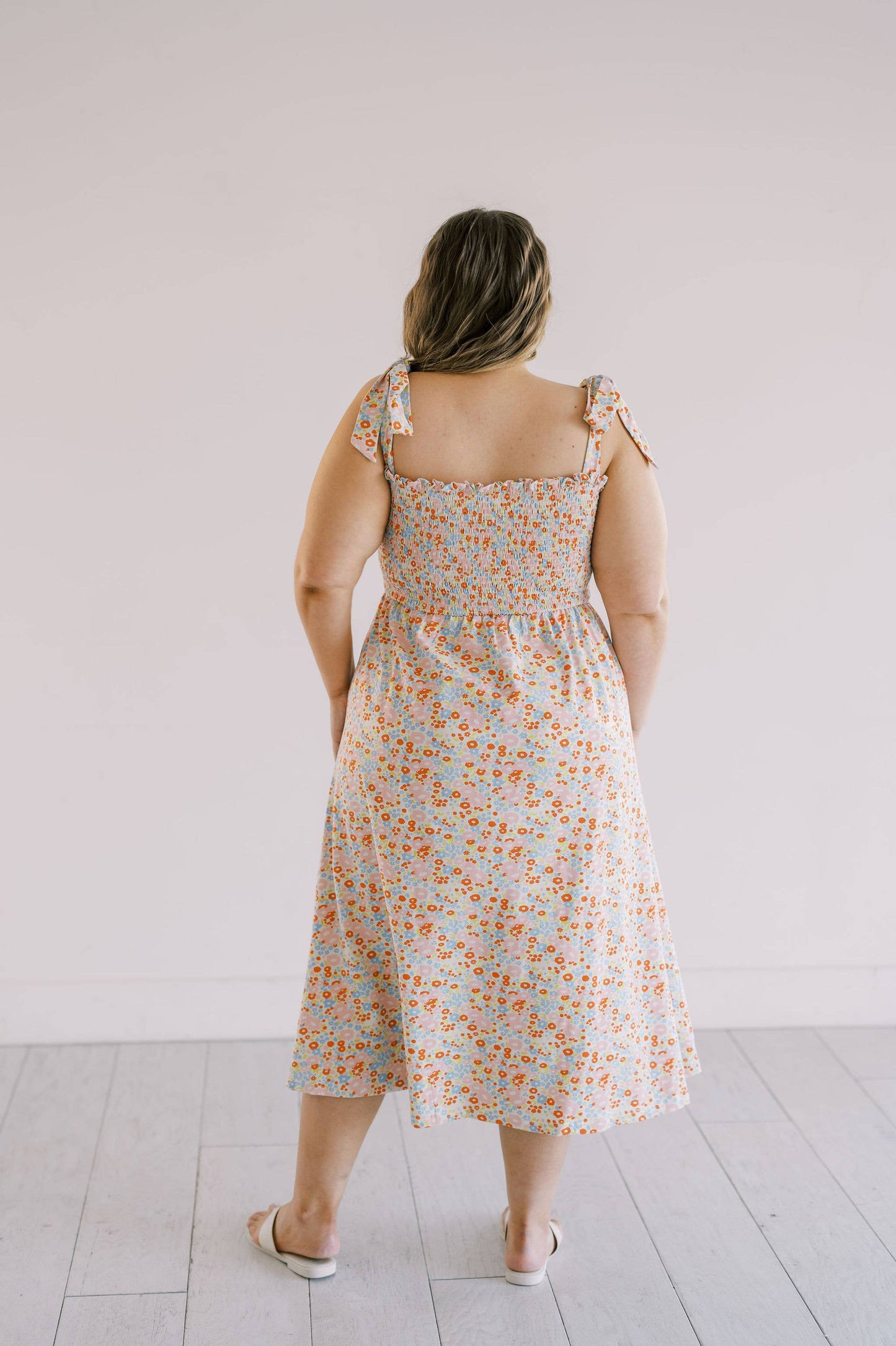 Polished Prints - Flower Child Play Smocked Dress