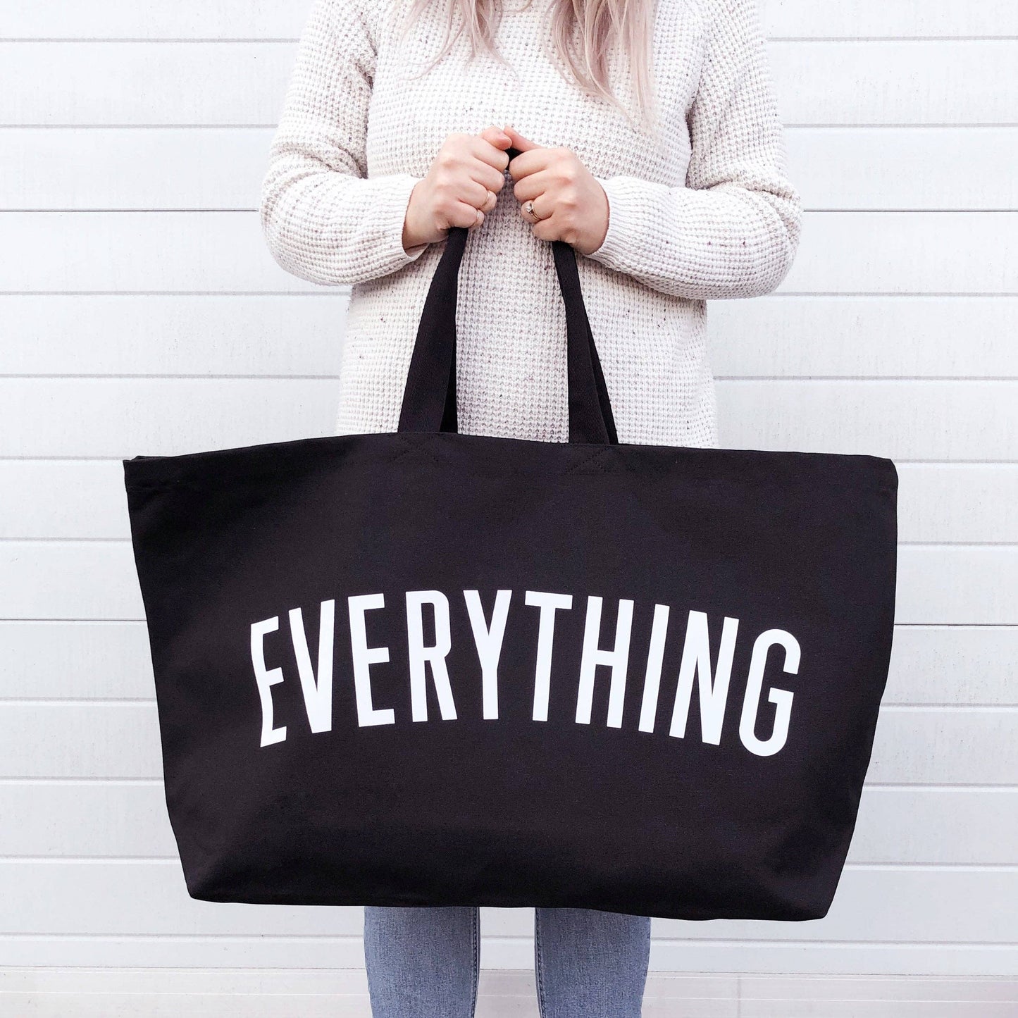 Alphabet Bags - Everything - Black REALLY Big Bag