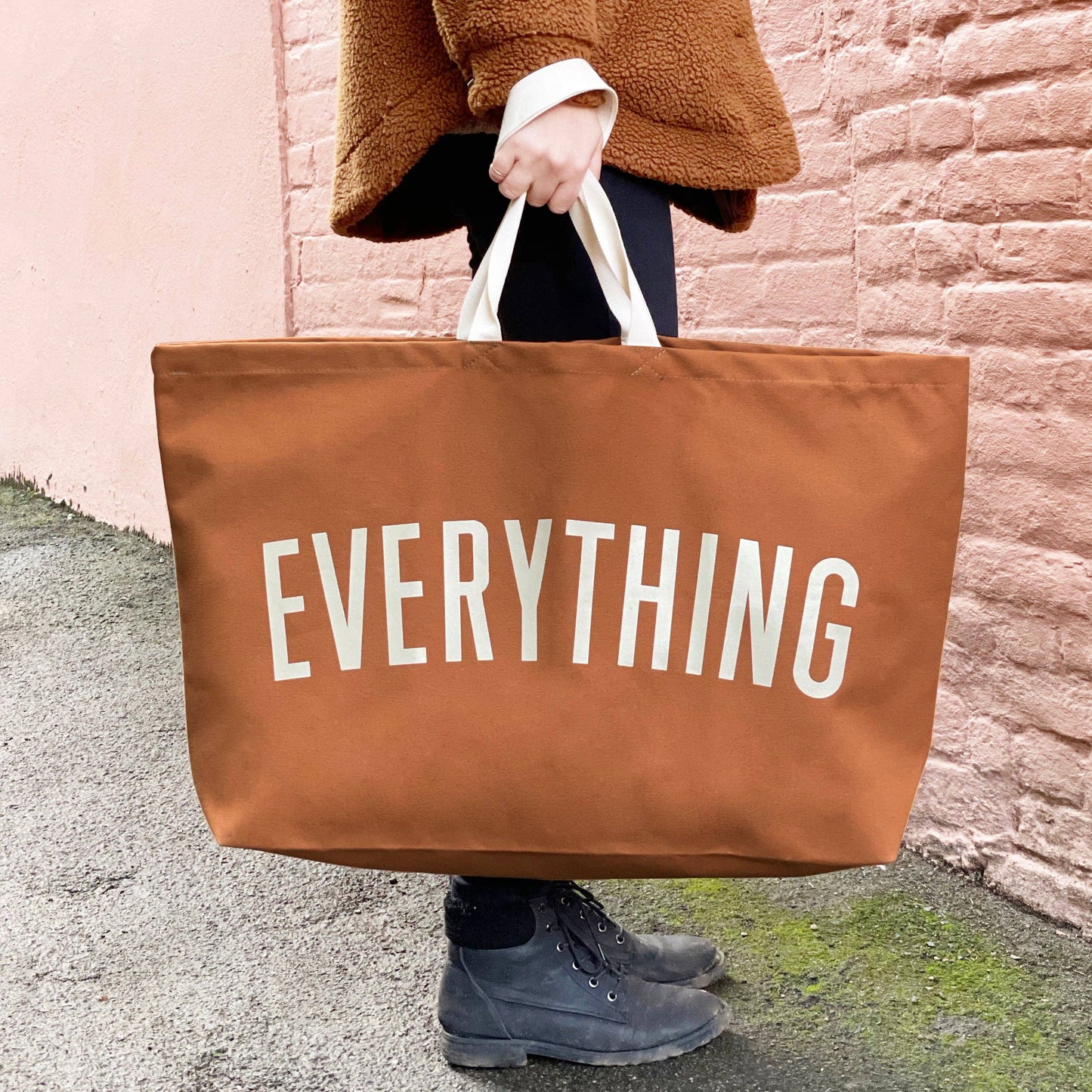 Alphabet Bags - Everything - Tan REALLY Big Bag