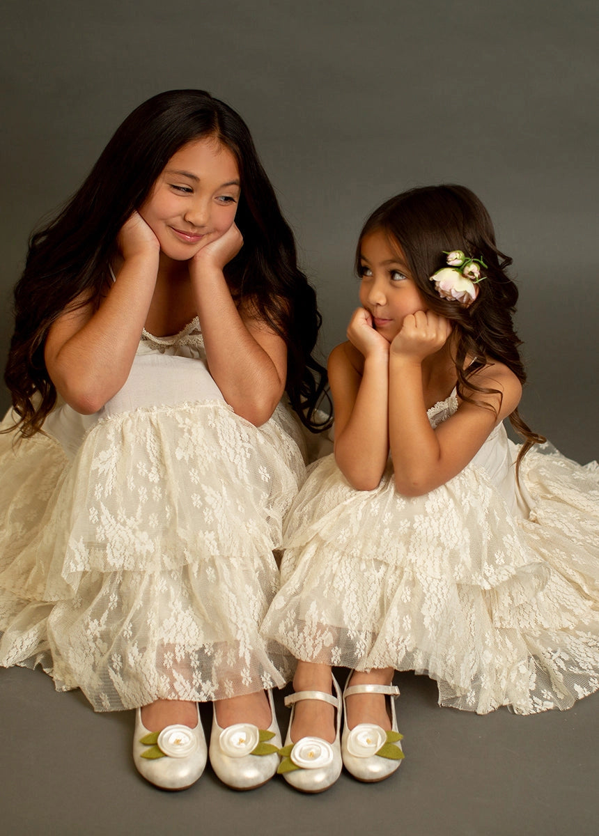 Joyfolie - Kid's Catrina Dress in Cloud