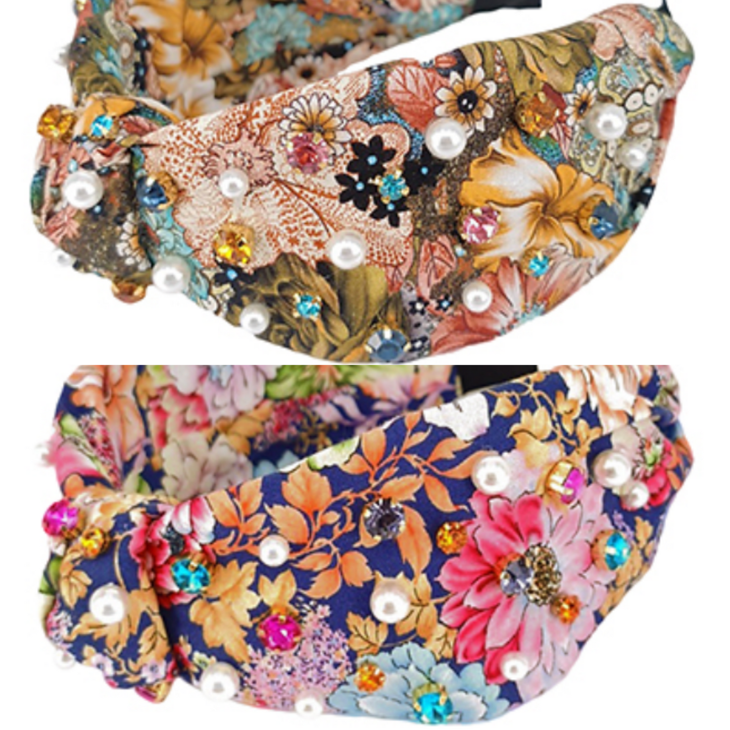 Floral Beaded Headbands