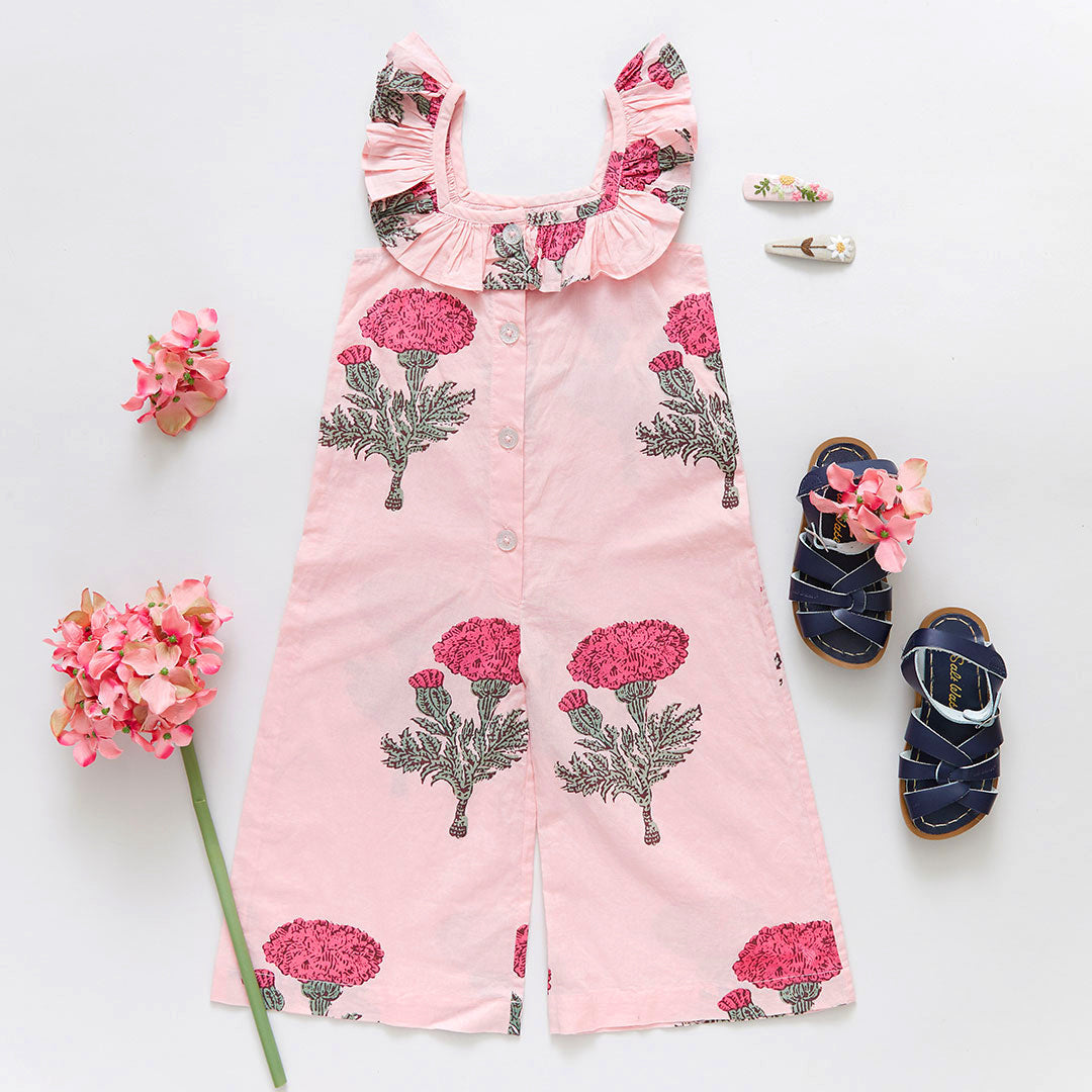 Pink Chicken Blush Marigold Girls Ana Jumper