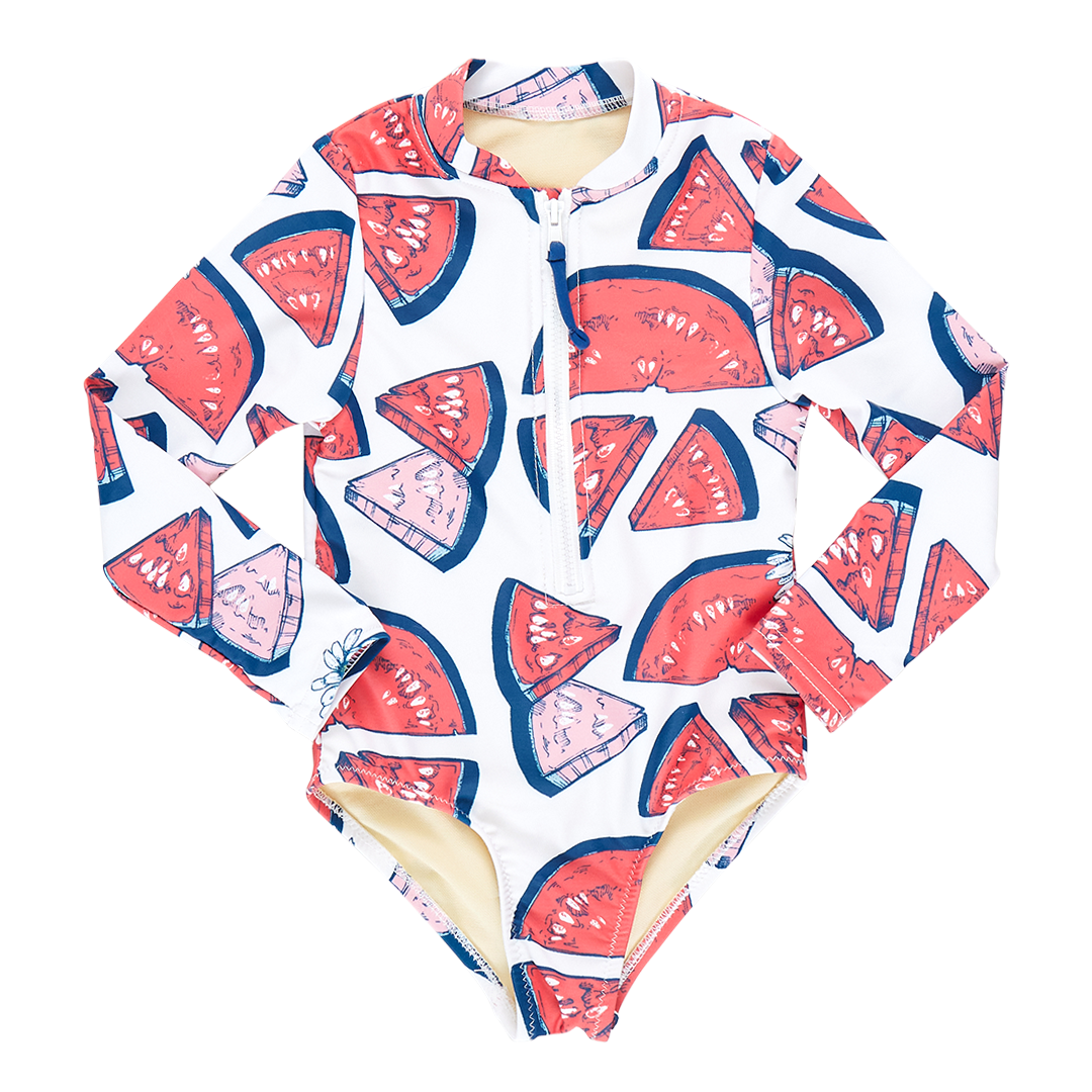 Pink Chicken Girls Arden Suit - Watermelon Puzzle