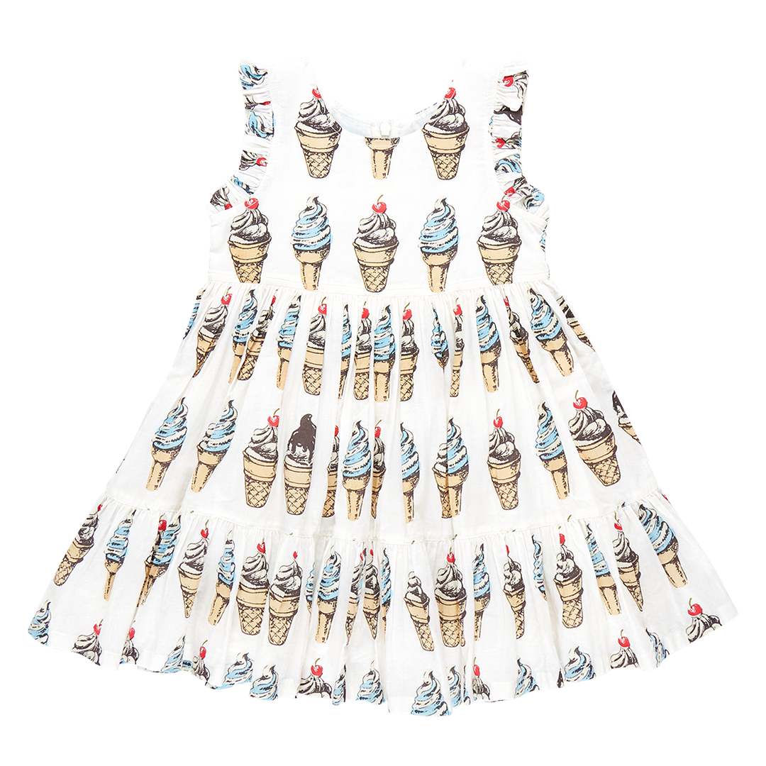 Pink Chicken Girls Kelsey Dress - Vintage Soft Serve Ice Cream