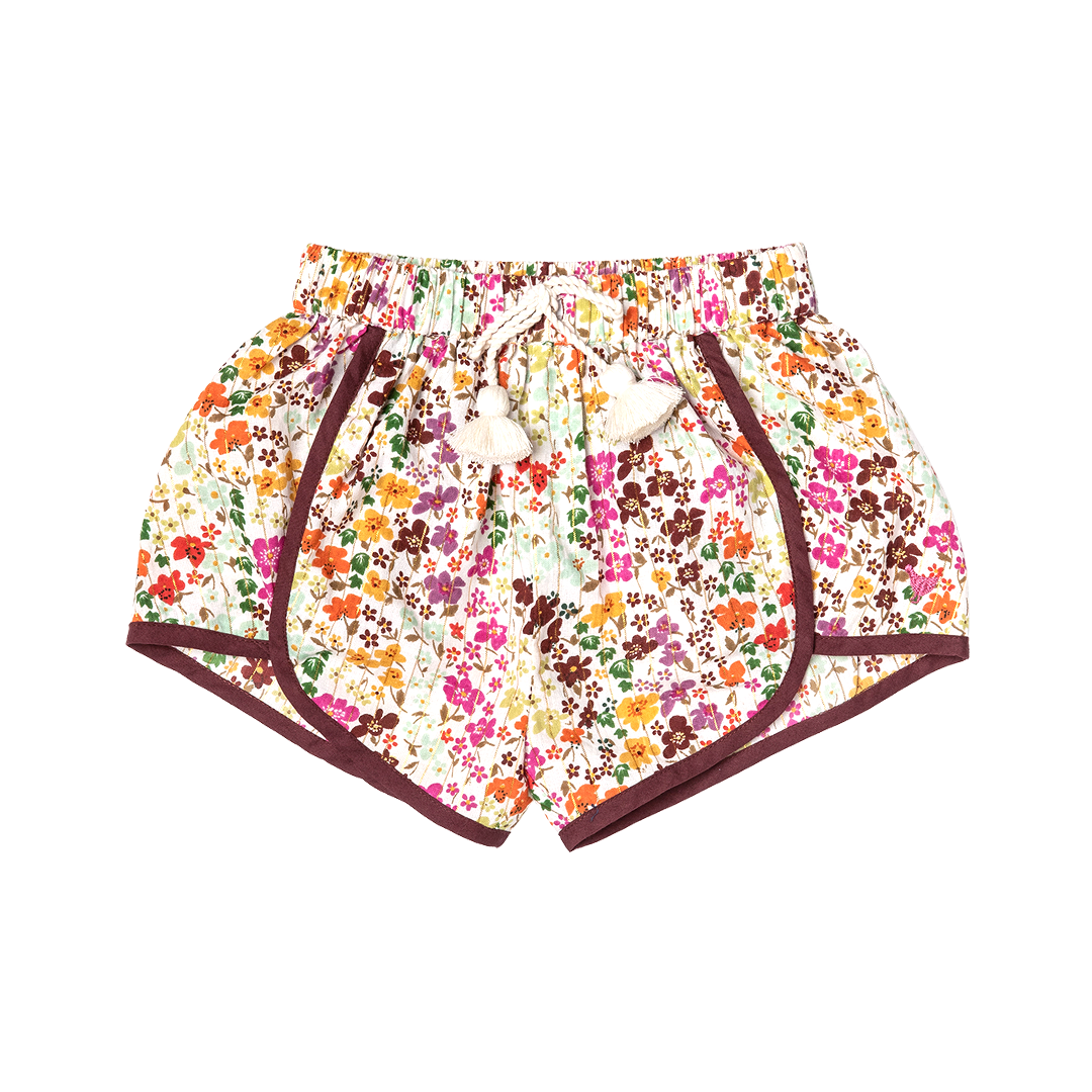 Pink Chicken Multi Ditsy Floral Girls Millie Short