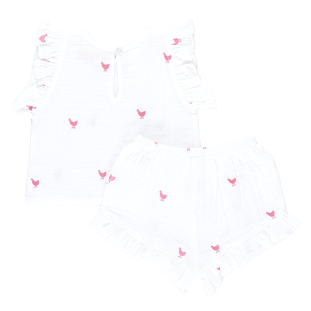 Pink Chicken Girls Roey 2 Piece Set - Pink Chickens