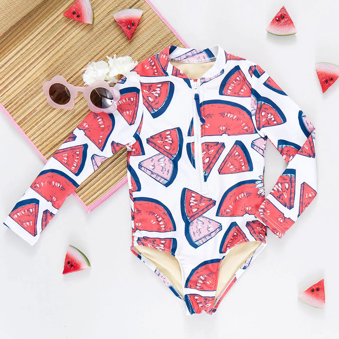 Pink Chicken Girls Arden Suit - Watermelon Puzzle