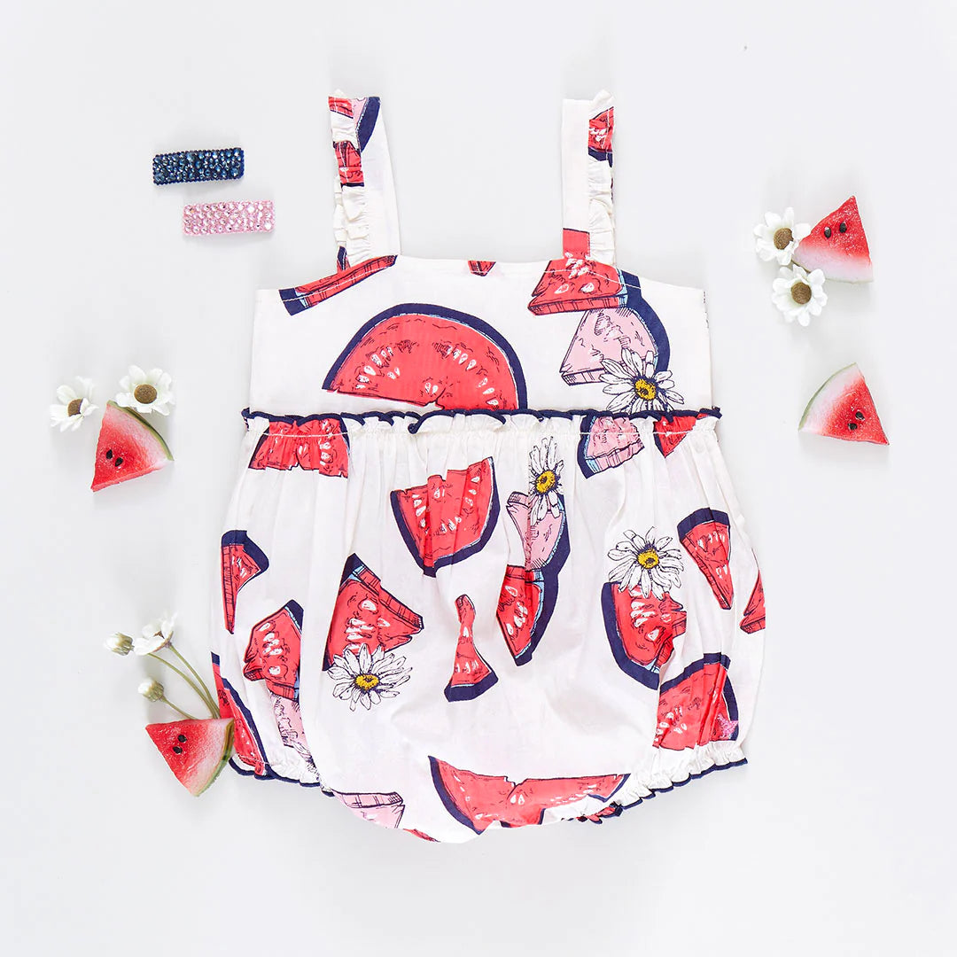 Pink Chicken Baby Girls Sierra Bubble - Slice of Summer