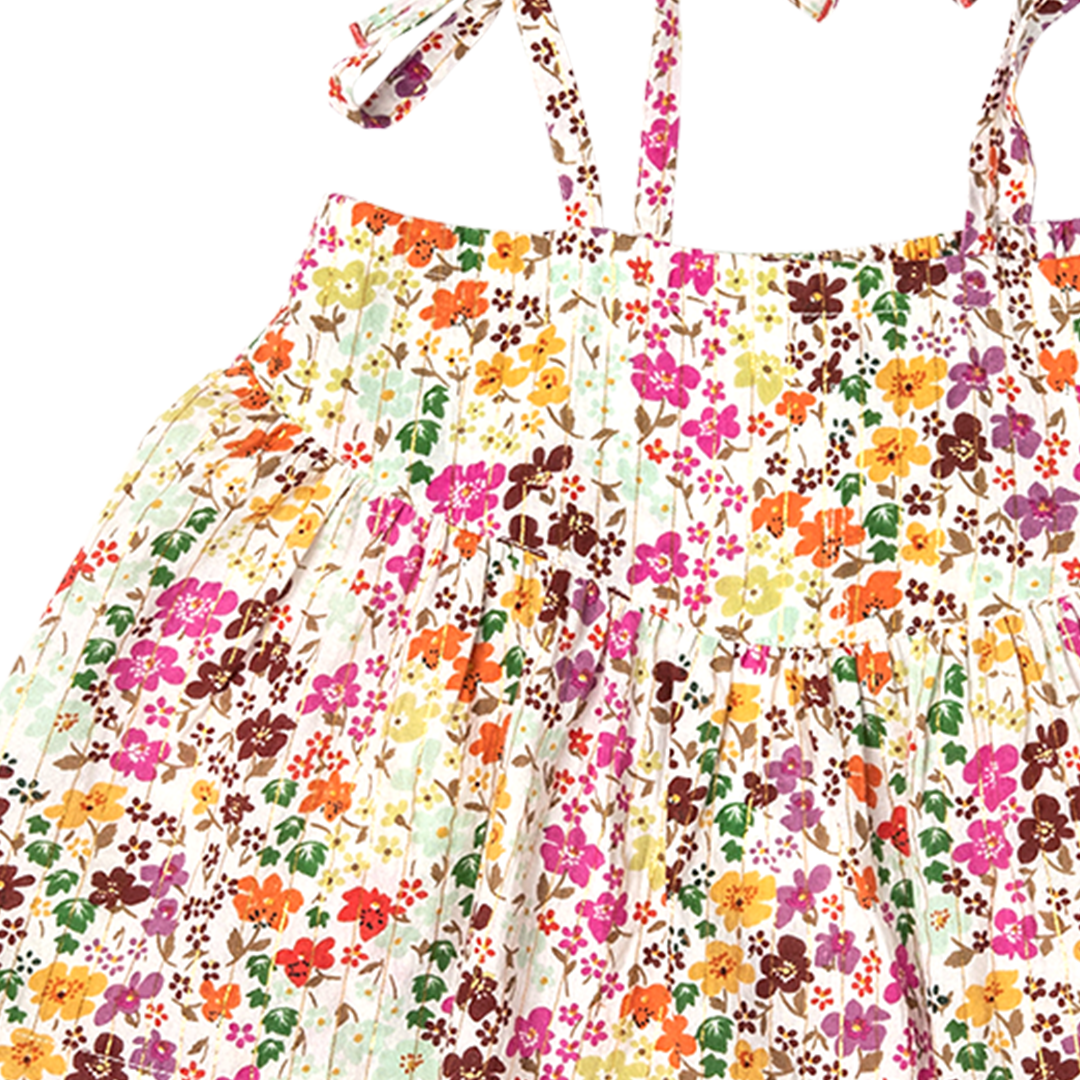 Pink Chicken Multi Ditsy Floral Girls Stella Top