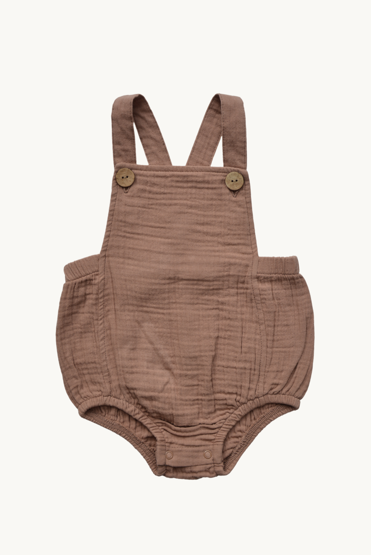 Avery Muslin Romper - Macadamia or White