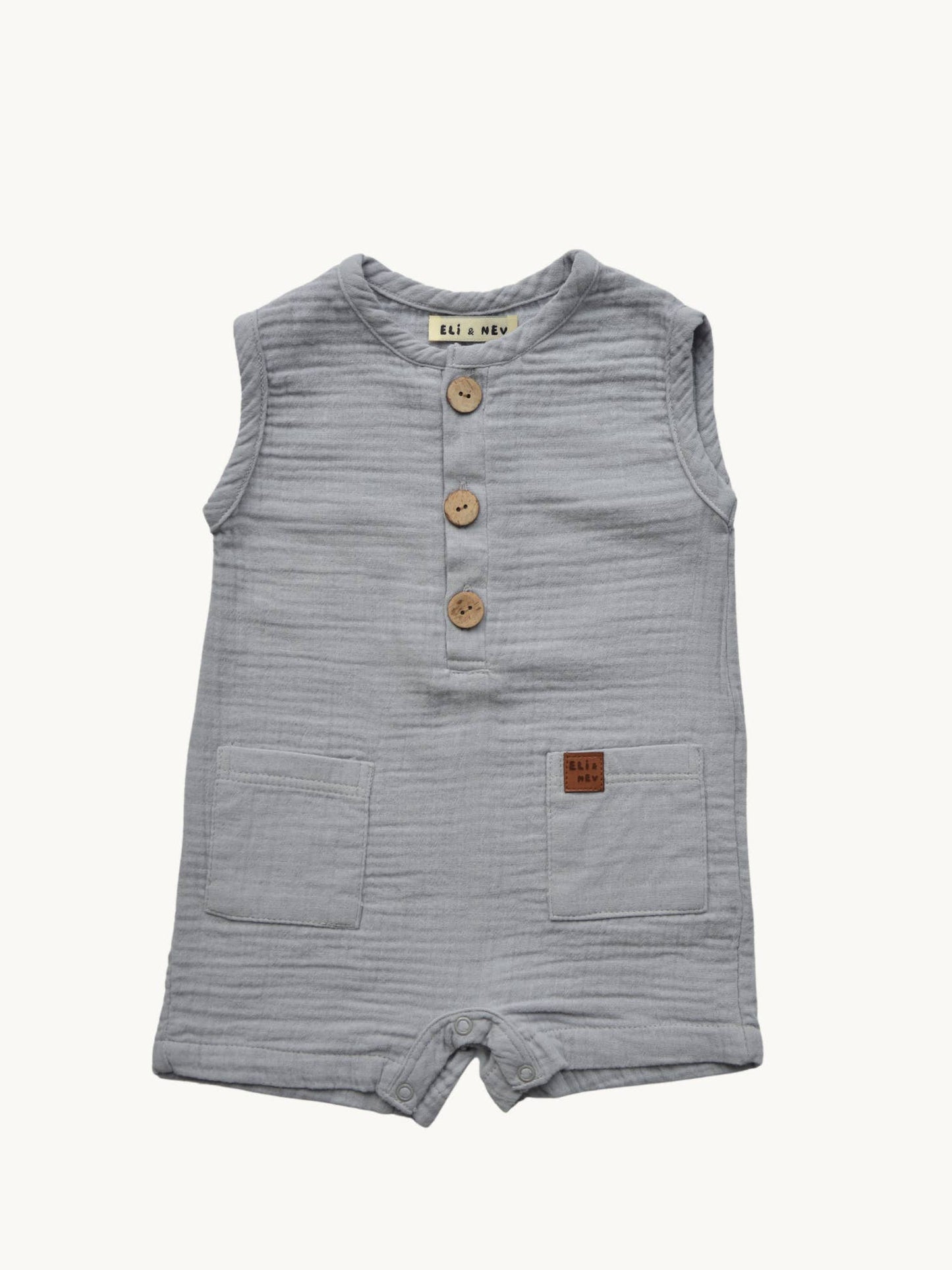 Oscar Front Pocket Muslin Jumpsuit