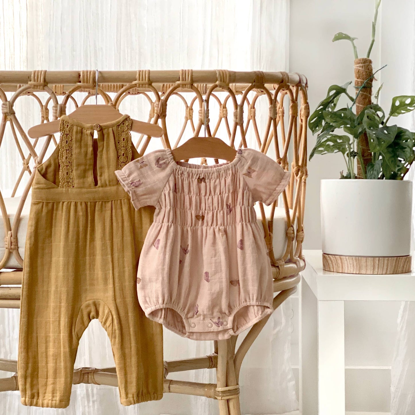 City Mouse Studio - Lace Back Romper - Bronze