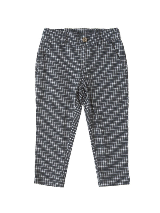 Henry Boys Check Trousers - Grey Forest Check
