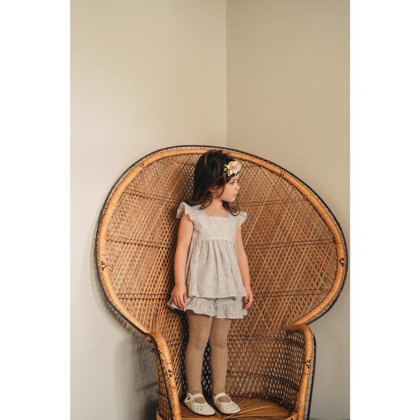 Little Stocking Co. Cable Knit Tights - Black, Crimson, Oat, or Vanilla
