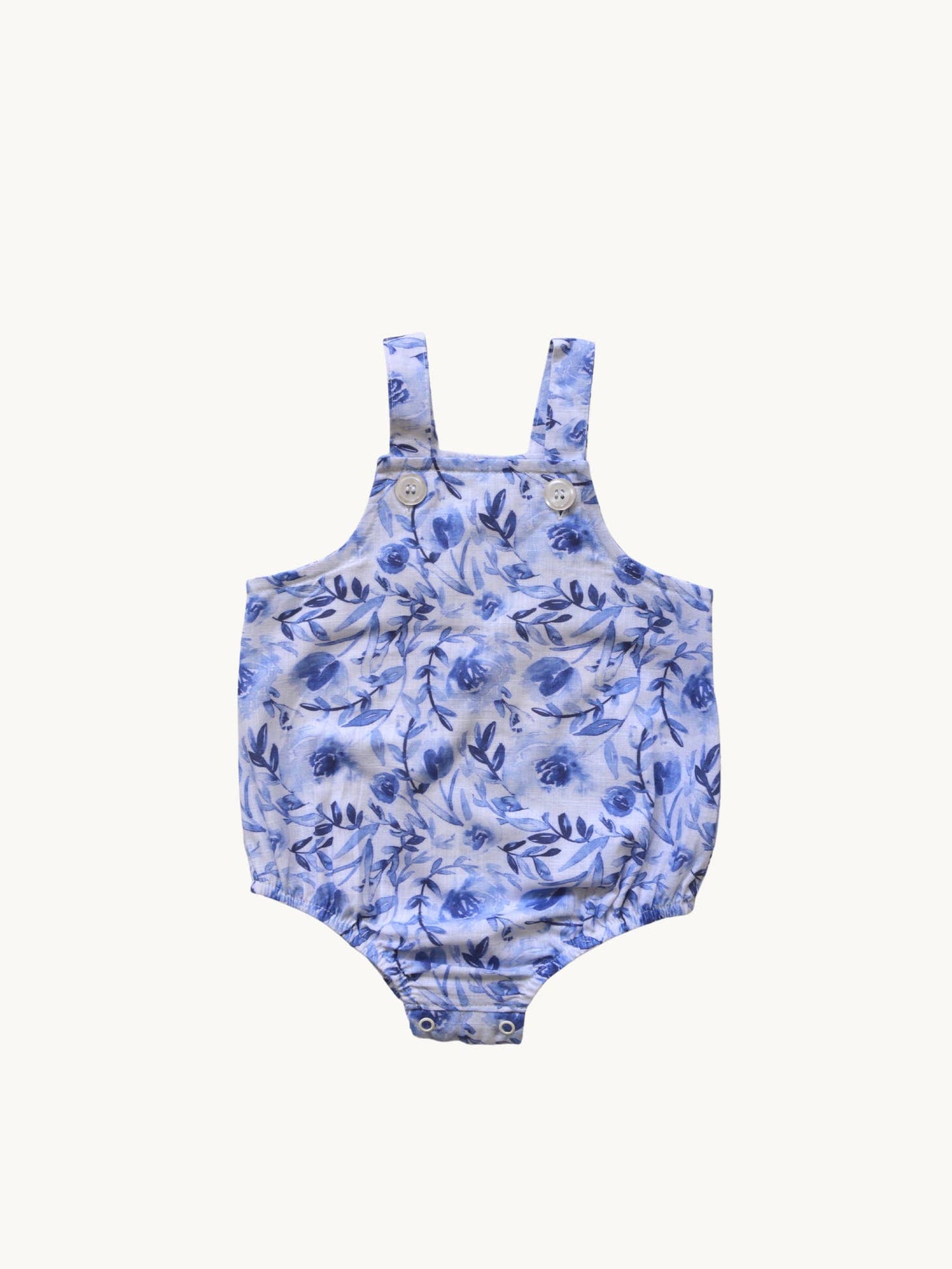 Lea Romper in Blue Floral